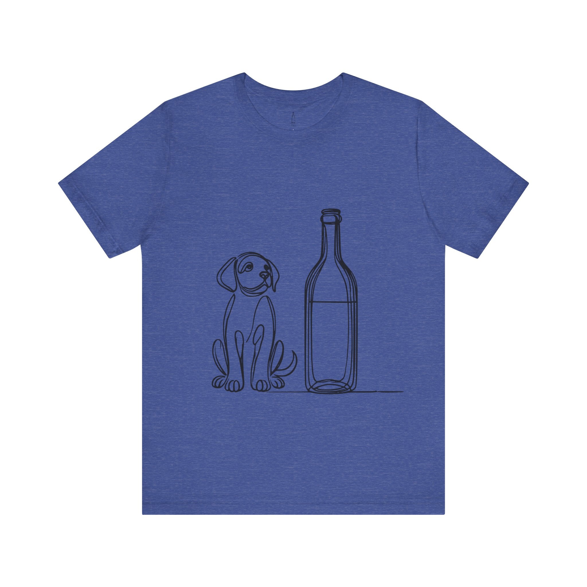 Wine Bottle Puppy Graphic Tee