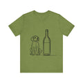 Wine Bottle Puppy Graphic Tee