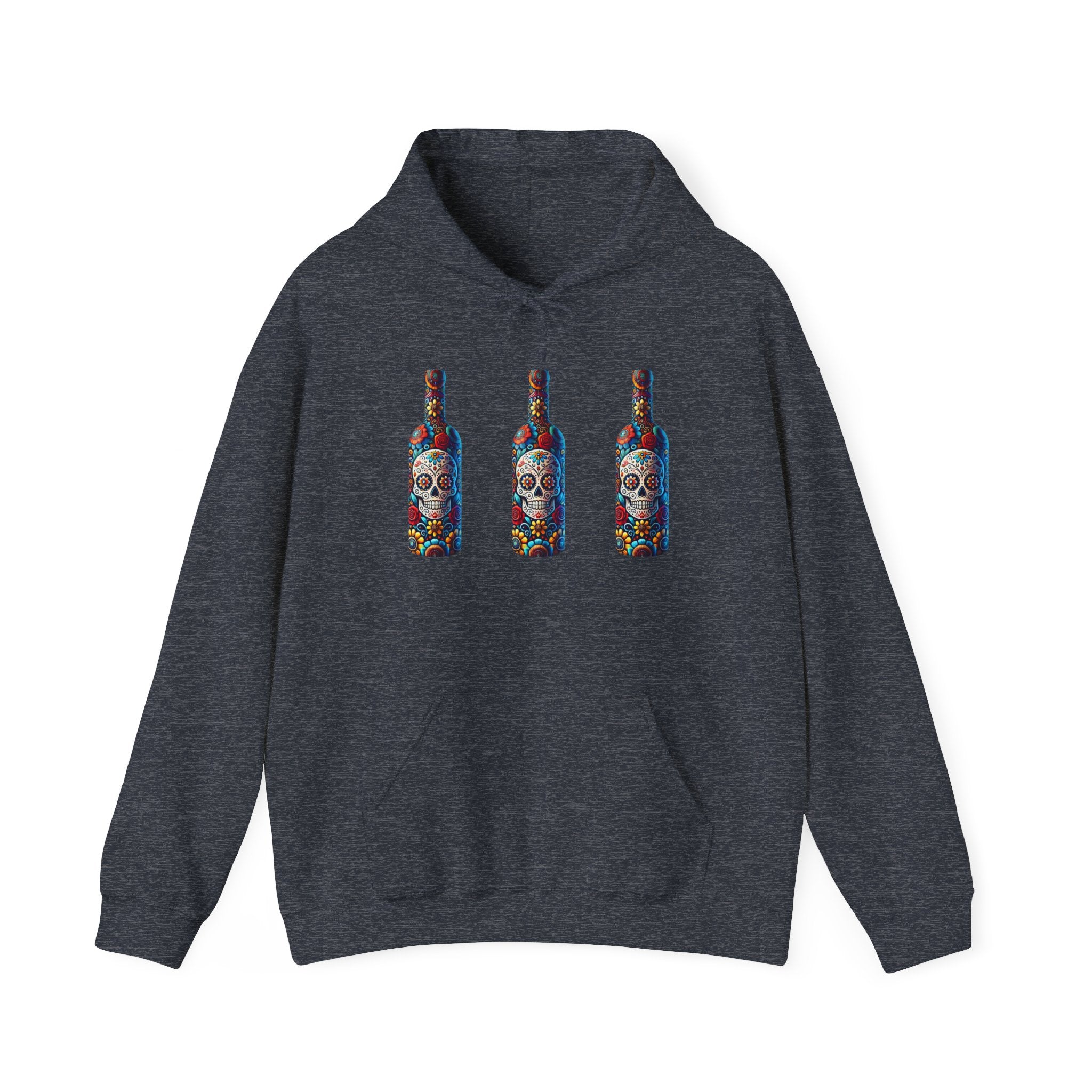 Sugar Skull x3 Hoodie - Heavy Blend Hooded Sweatshirt