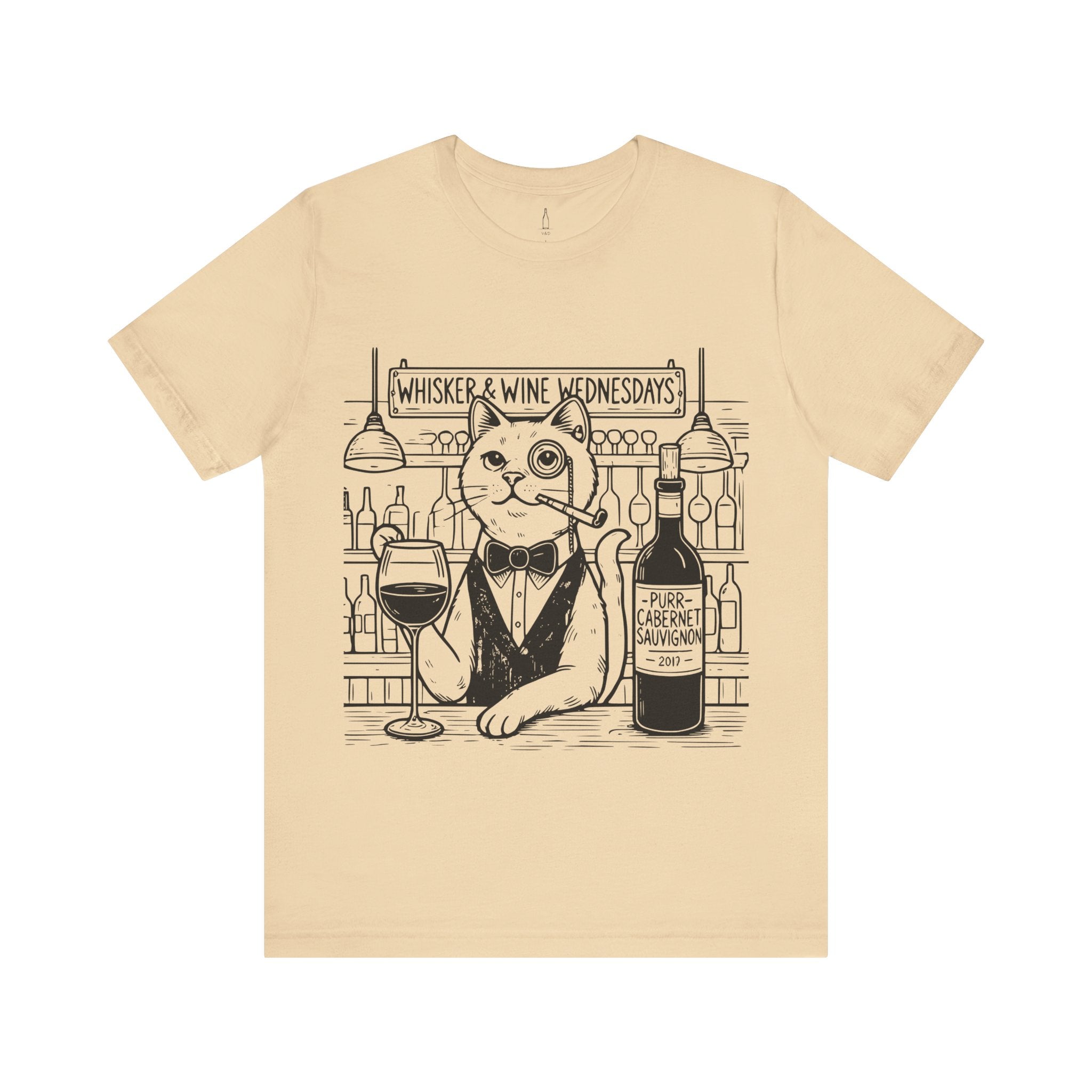 Cat Bartender Tee - Wine Wednesdays