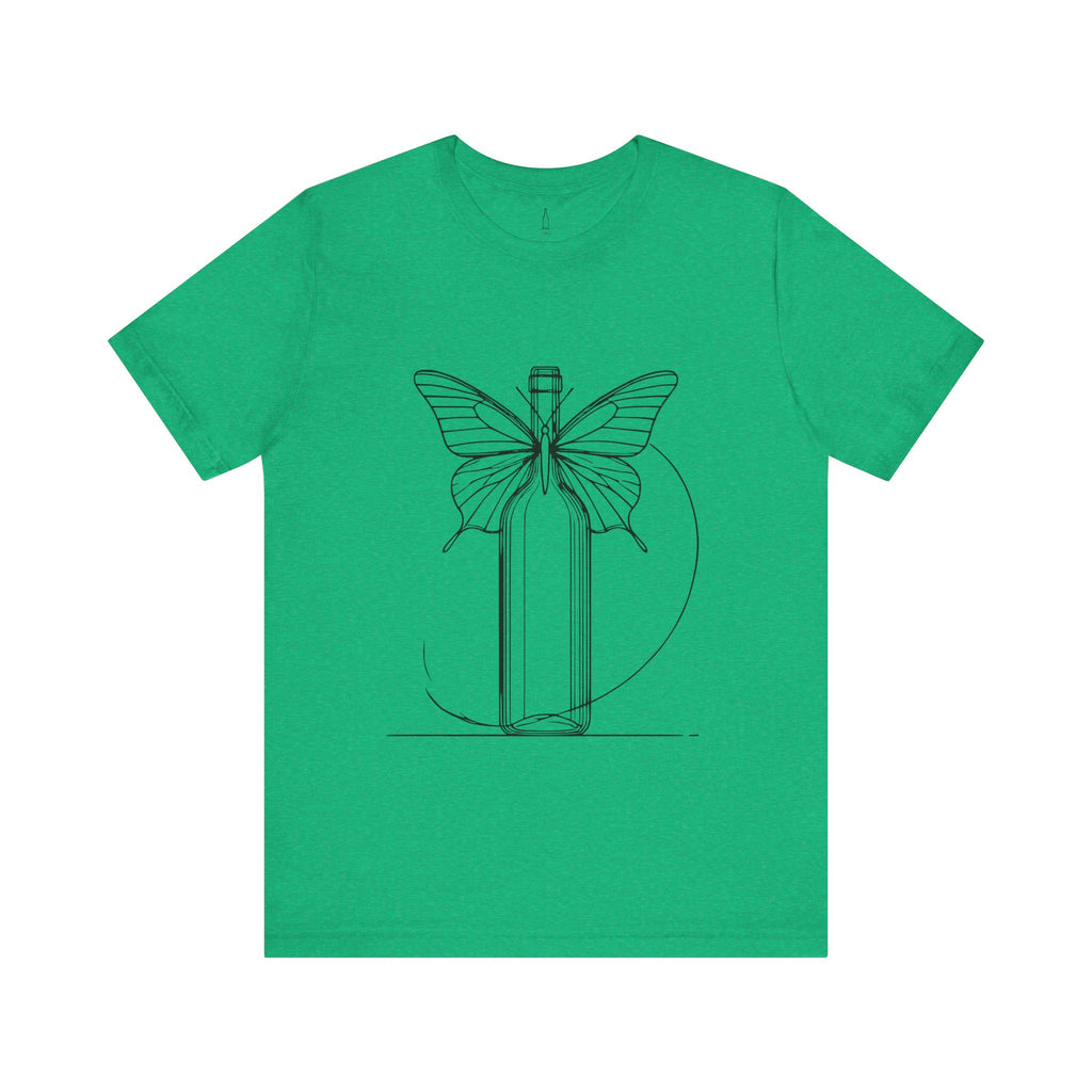Butterfly And Wine Bottle Tee