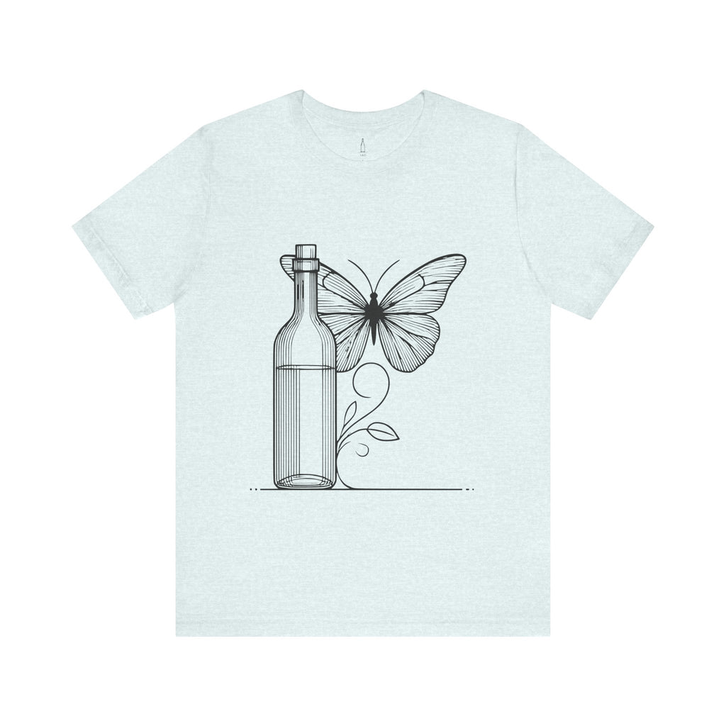 Butterfly and Wine Bottle Tee