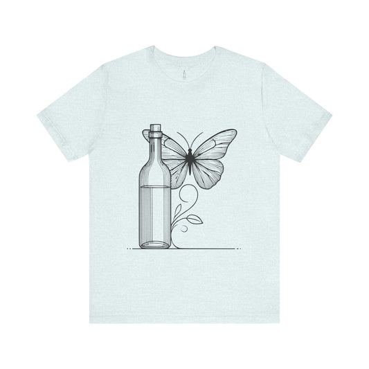 Butterfly and Wine Bottle Tee