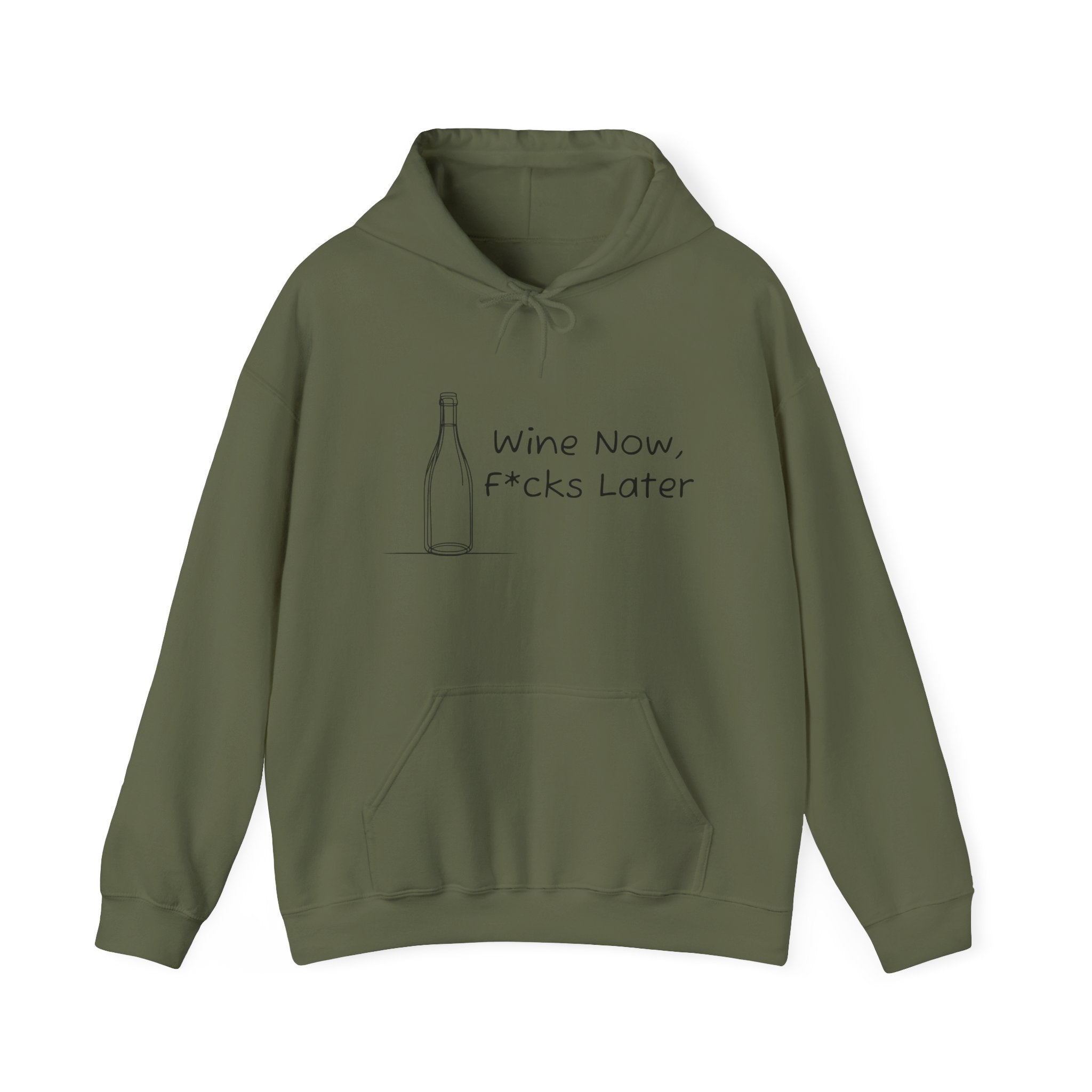 Wine Now, F*cks Later  Heavy Blend™ Hooded Sweatshirt