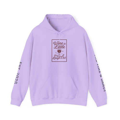 "Wine a Little, Laugh a Lot" Cozy Wine Lover Sweatshirt
