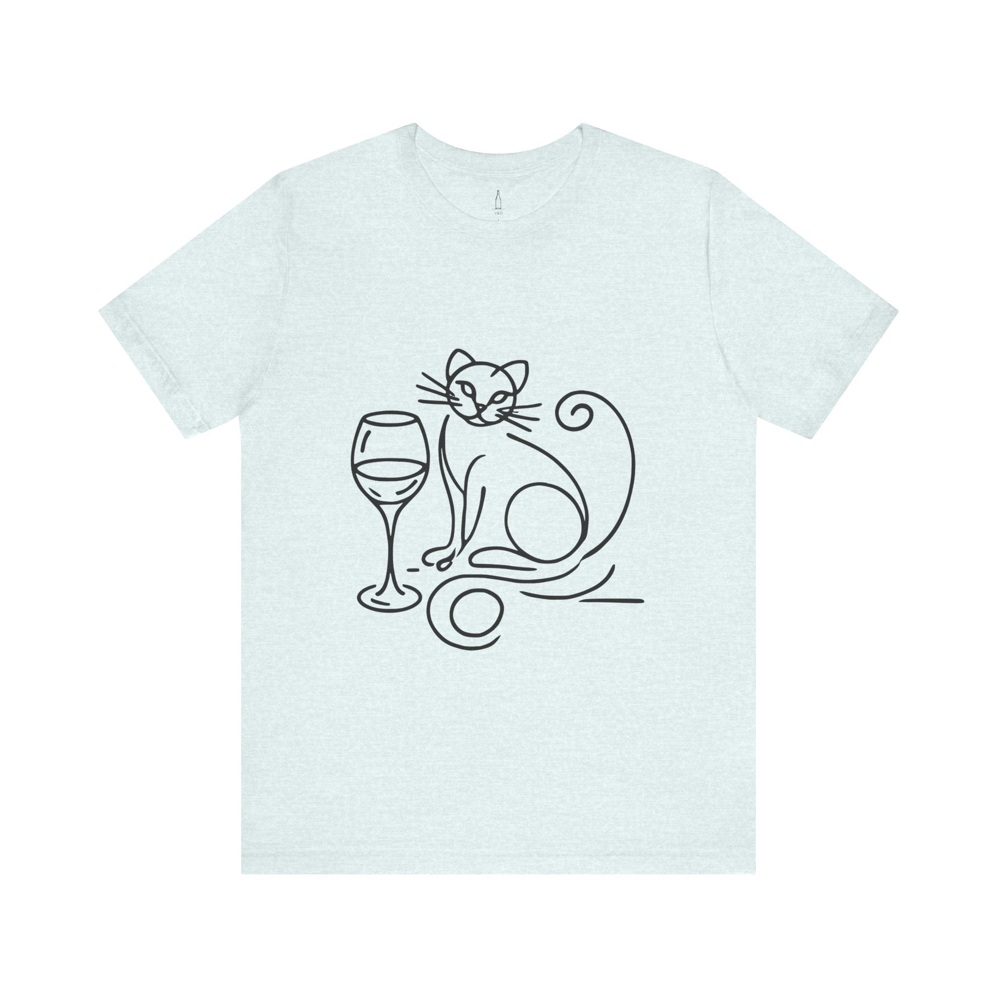 Cat Wine Glass Tee