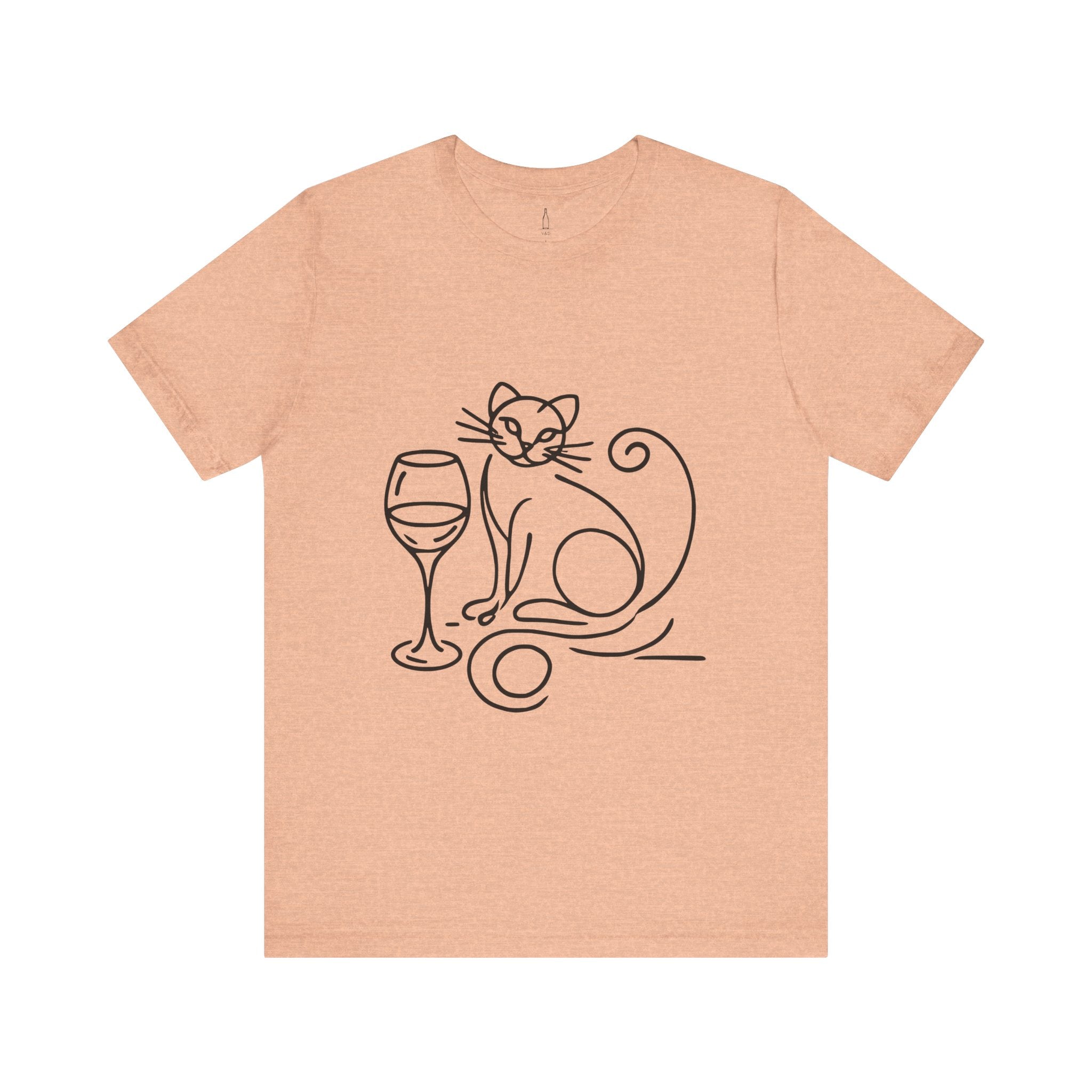 Cat Wine Glass Tee