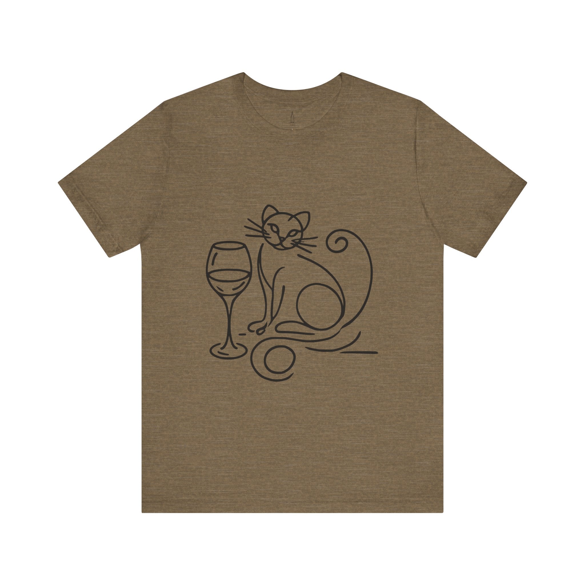 Cat Wine Glass Tee
