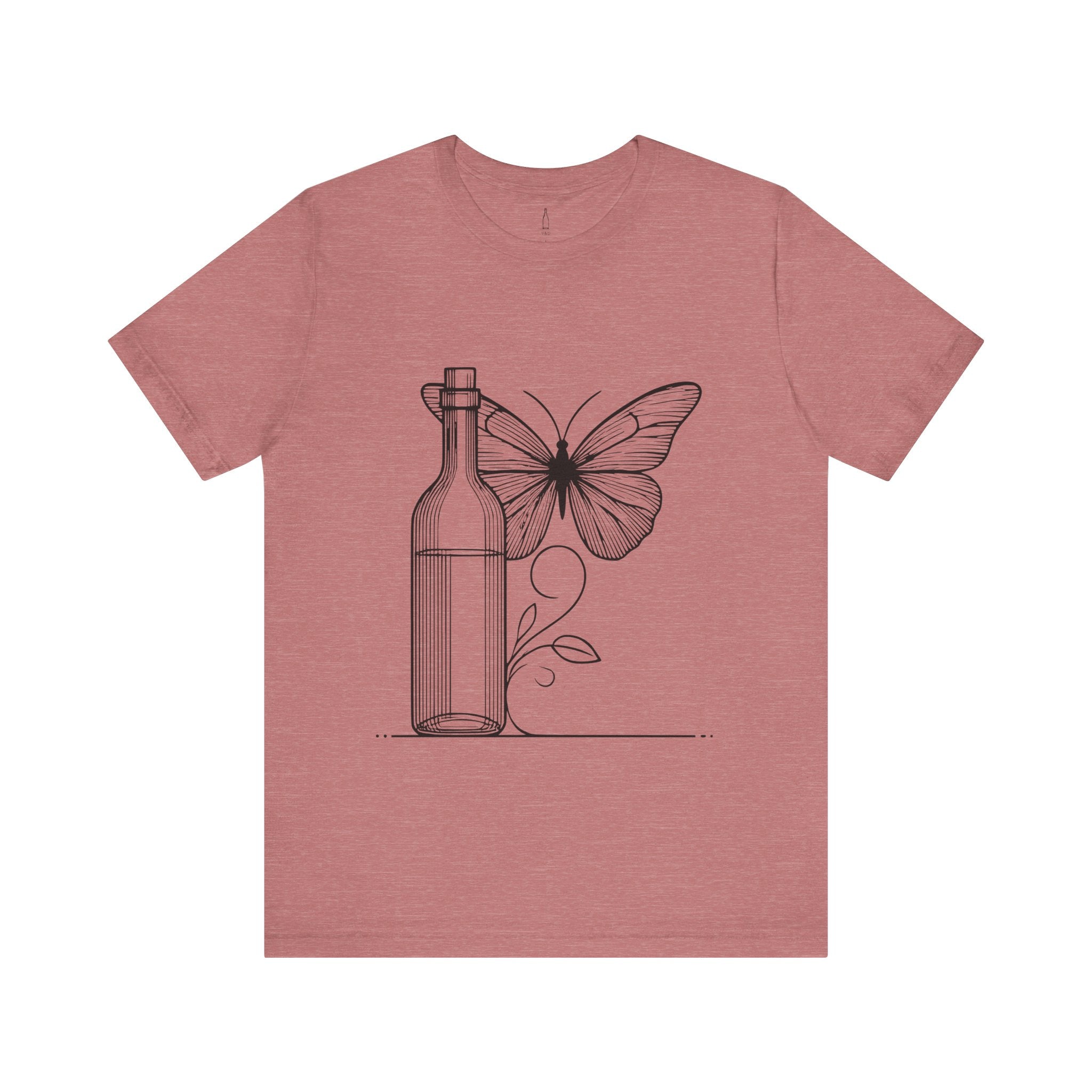 Butterfly and Wine Bottle Tee
