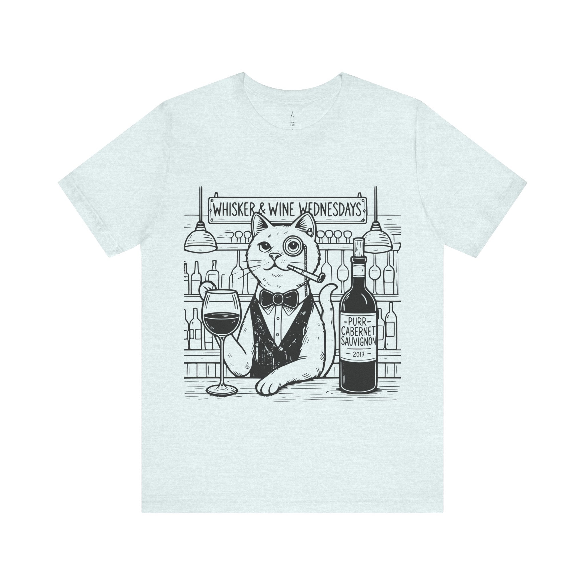 Cat Bartender Tee - Wine Wednesdays