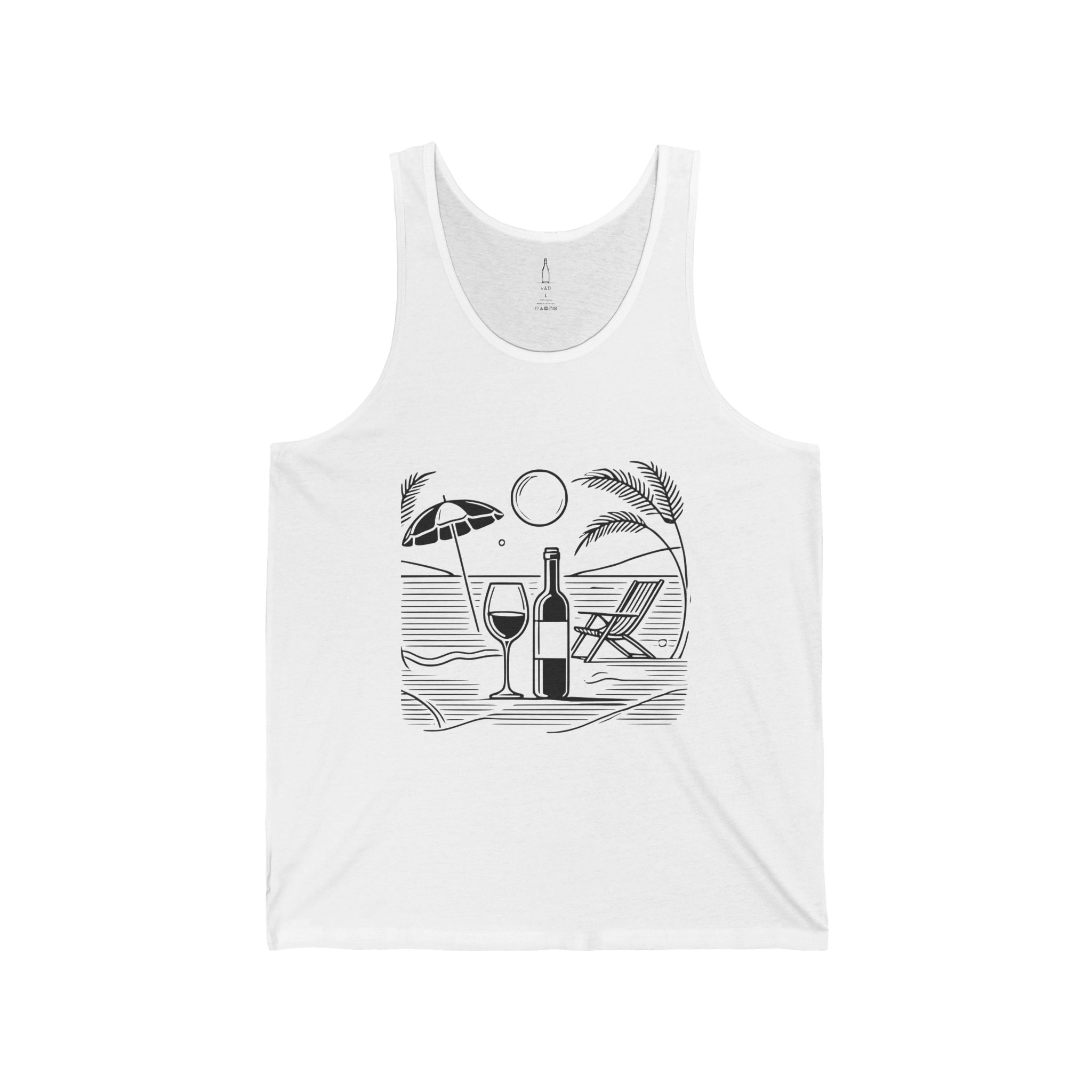 Beach Scene with Wine Tank