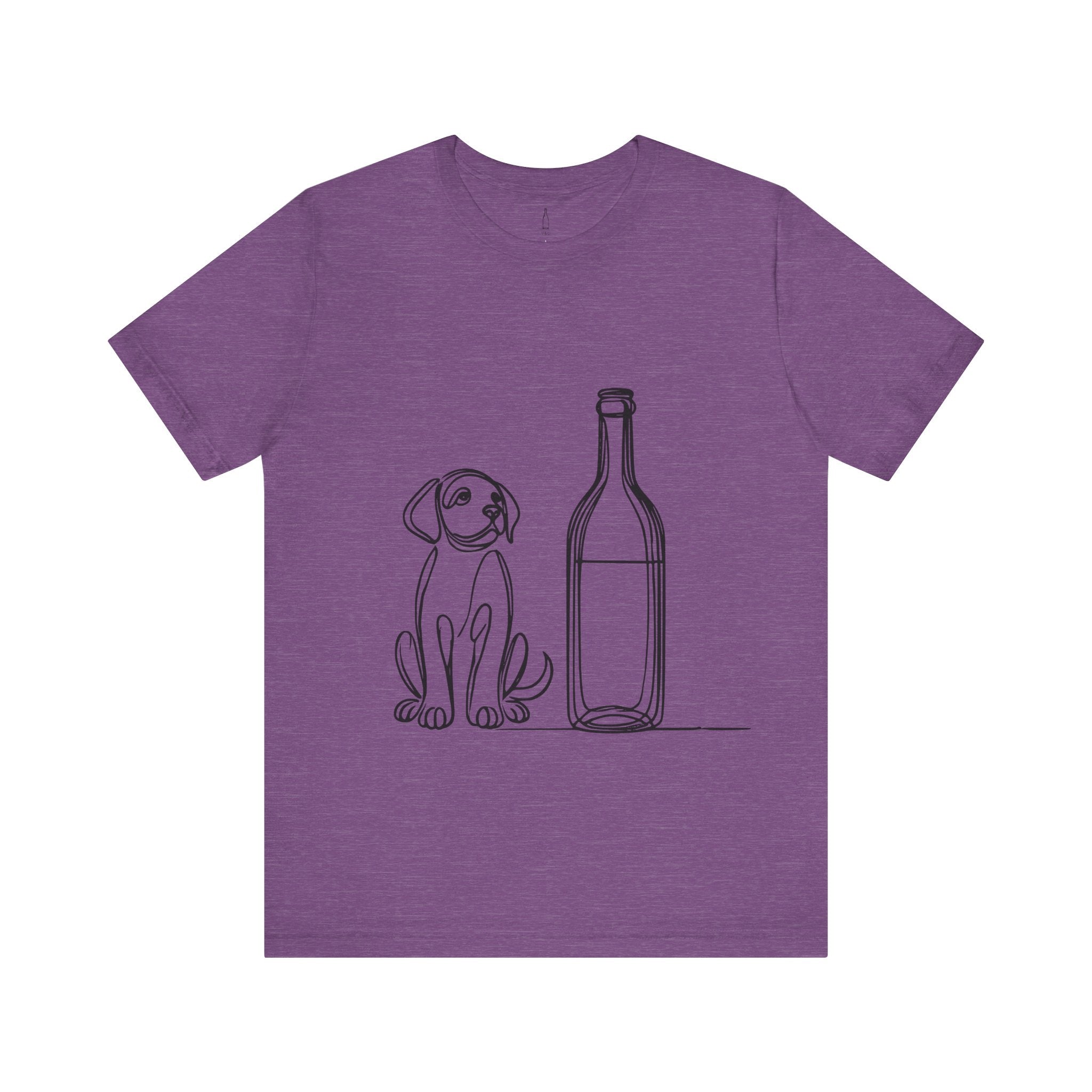 Wine Bottle Puppy Graphic Tee