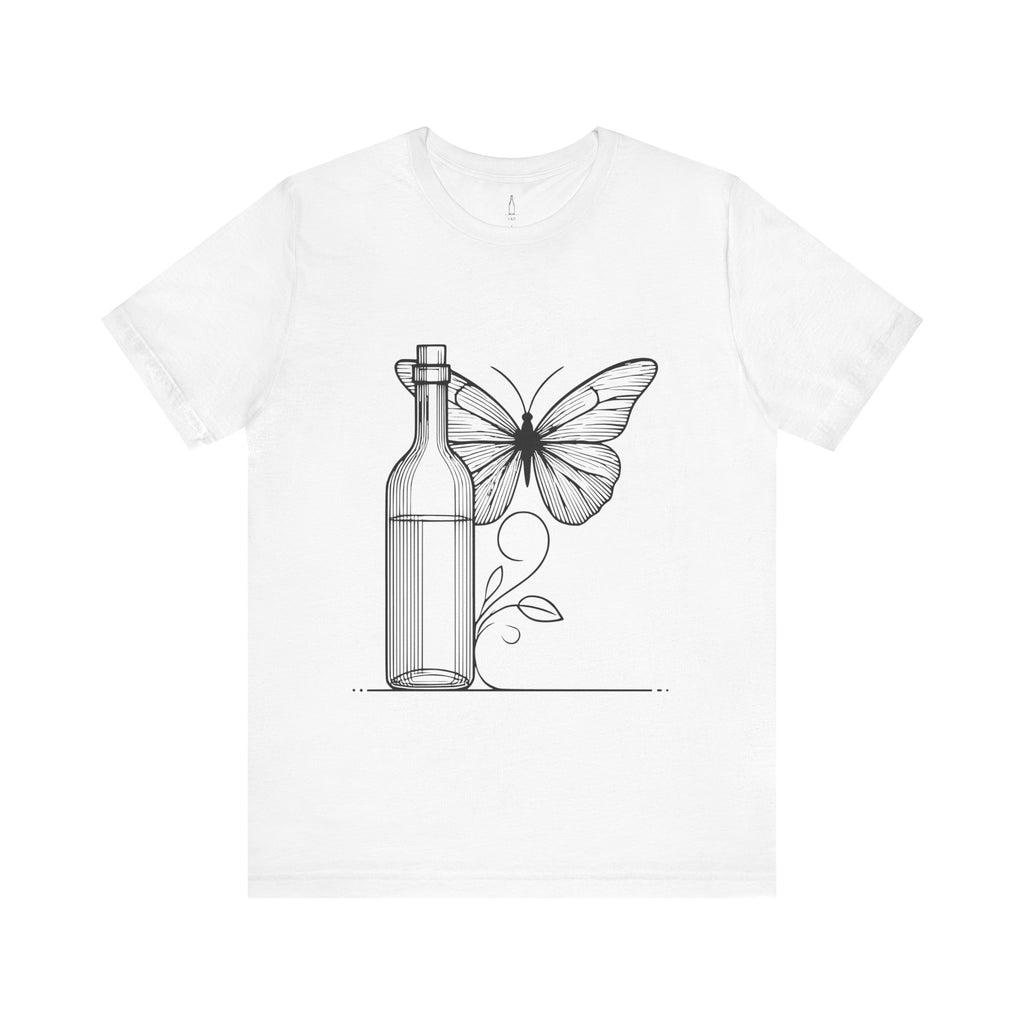 Butterfly and Wine Bottle Tee
