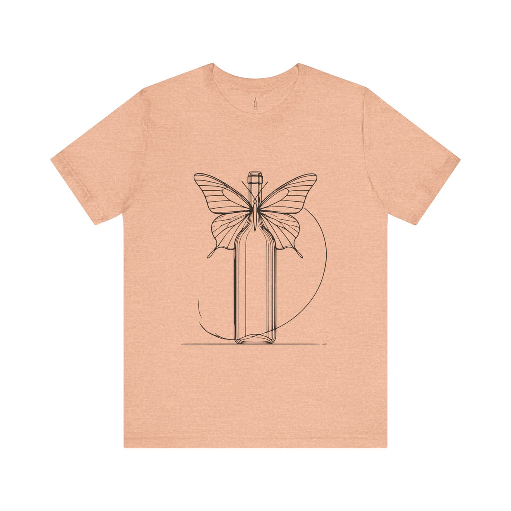 Butterfly And Wine Bottle Tee