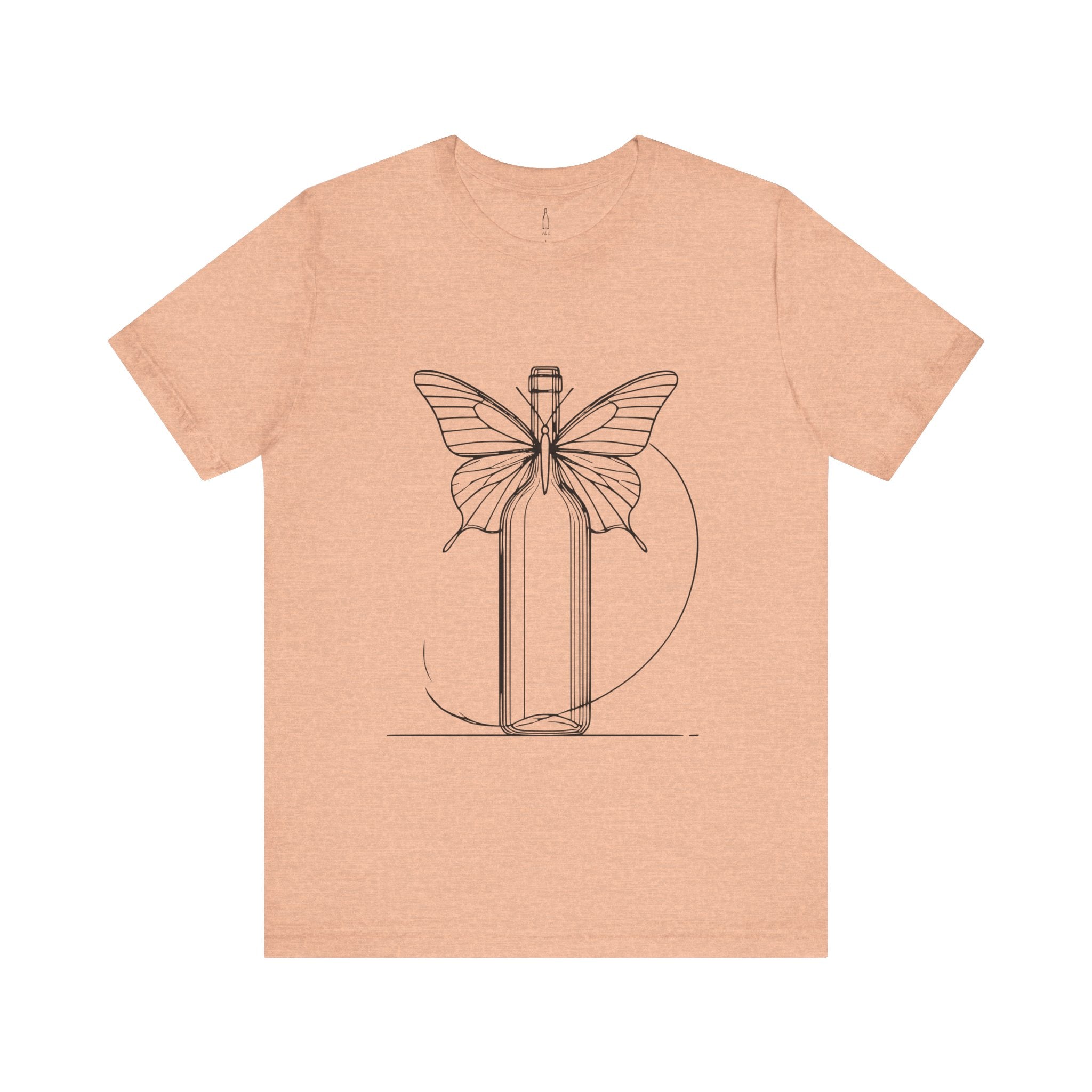 Butterfly And Wine Bottle Tee