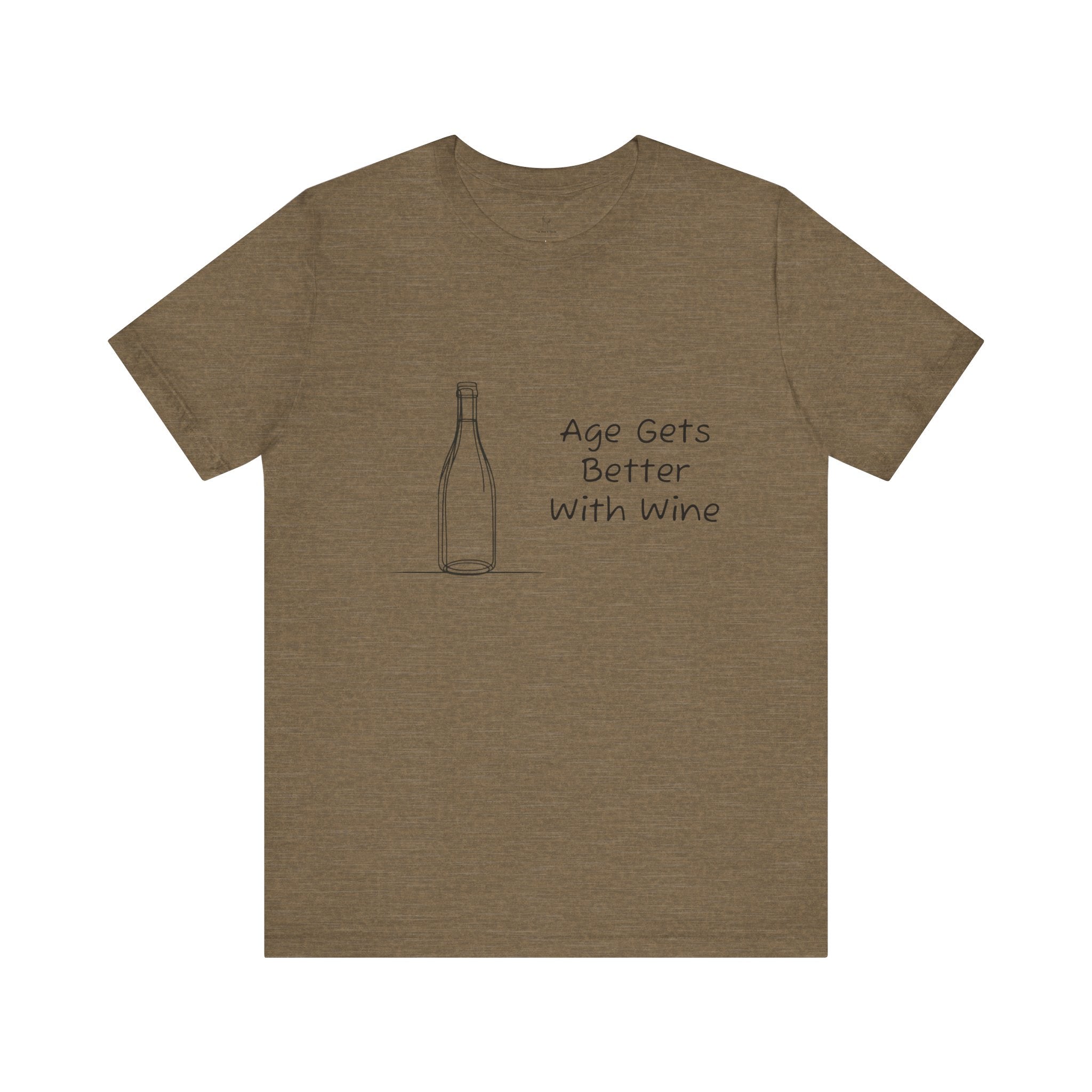 Age Gets Better With Wine Jersey Short Sleeve Tee