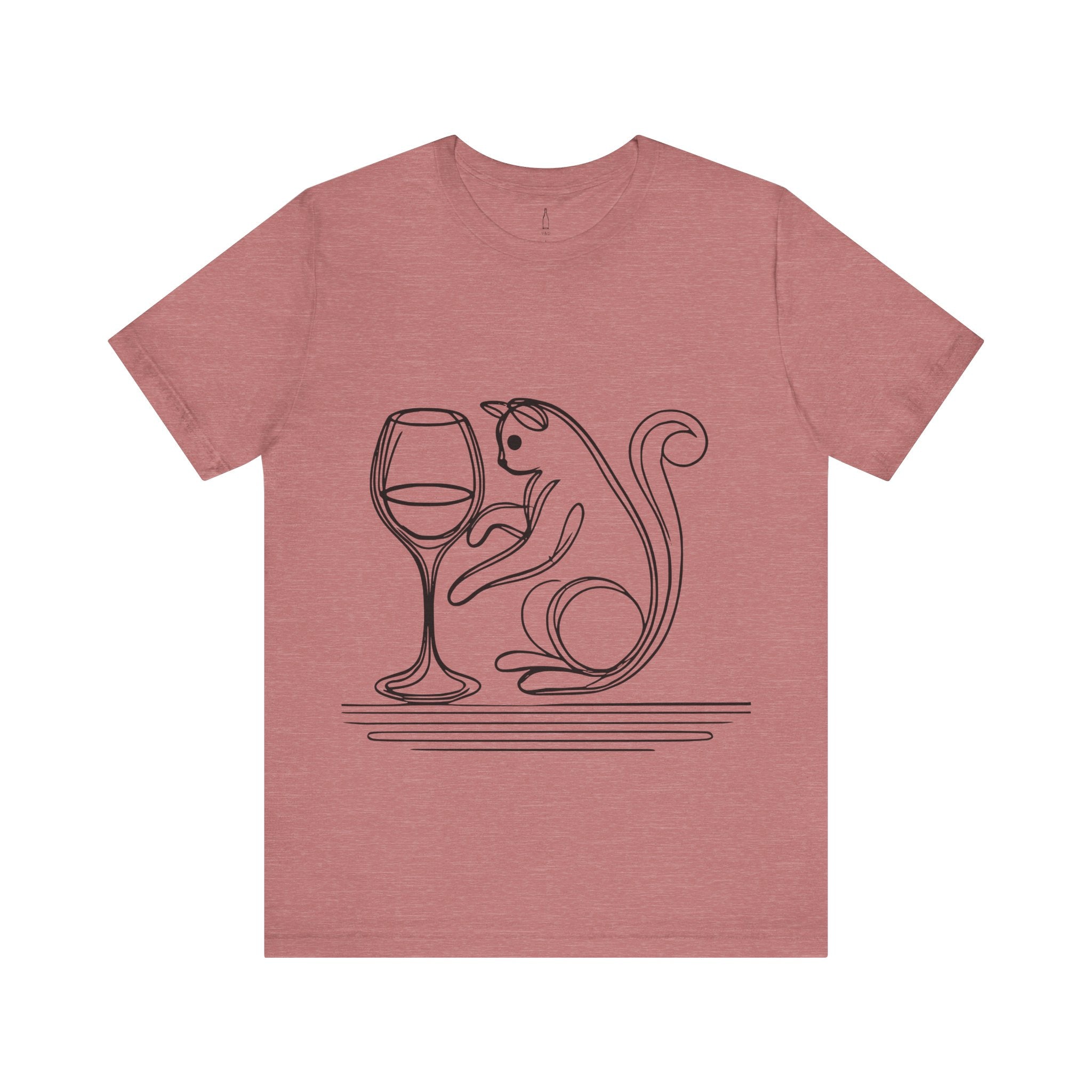 Cat and Wine Glass Tee