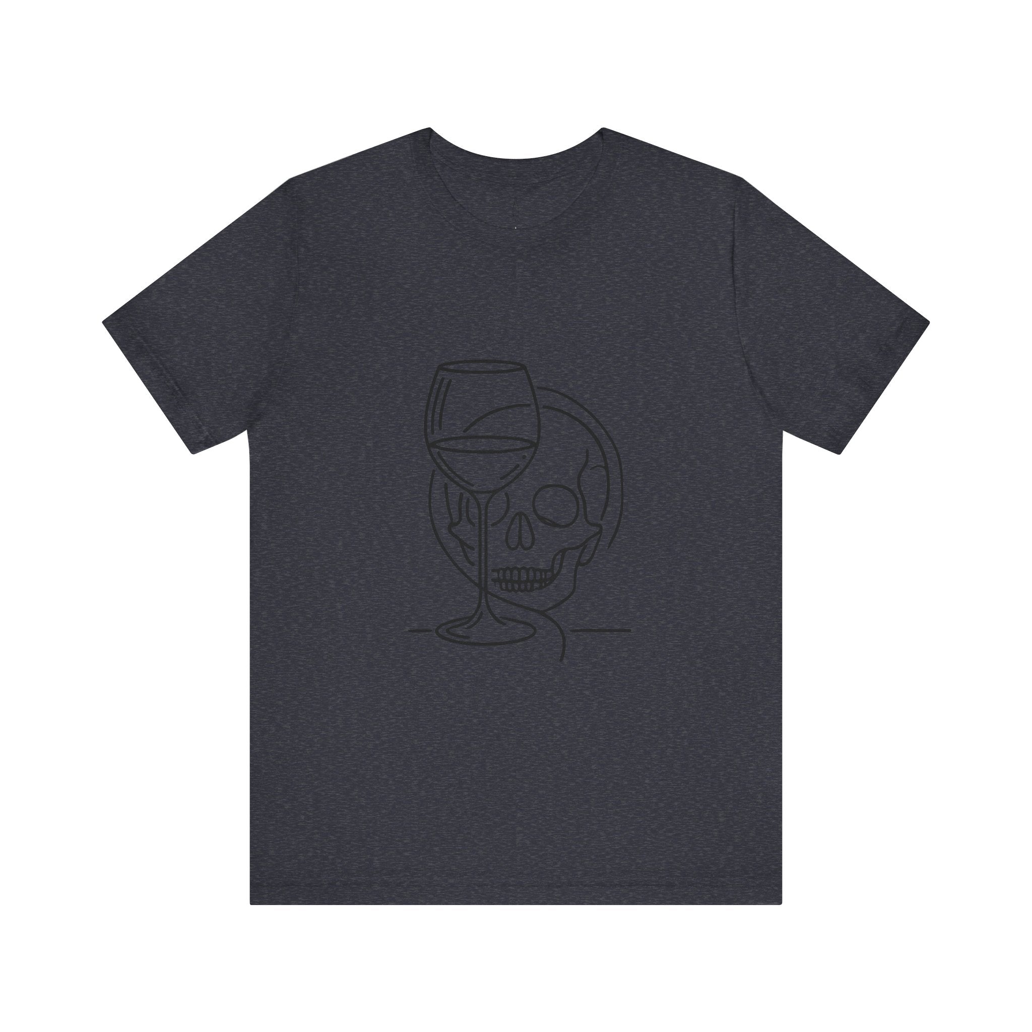 Skull Wine Glass Tee