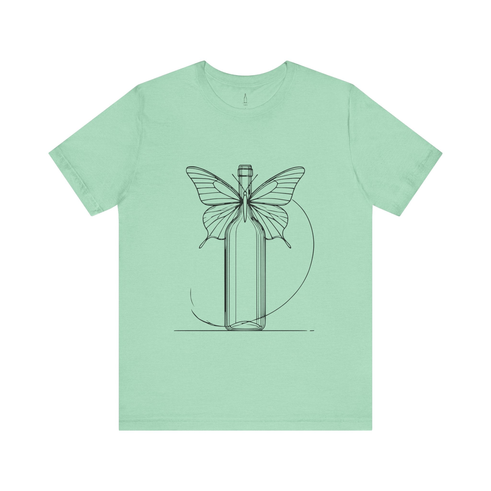 Butterfly And Wine Bottle Tee