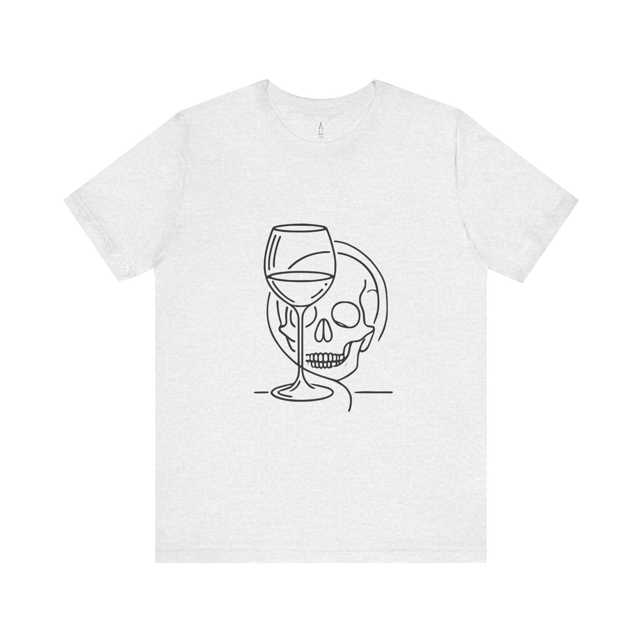 Skull Wine Glass Tee