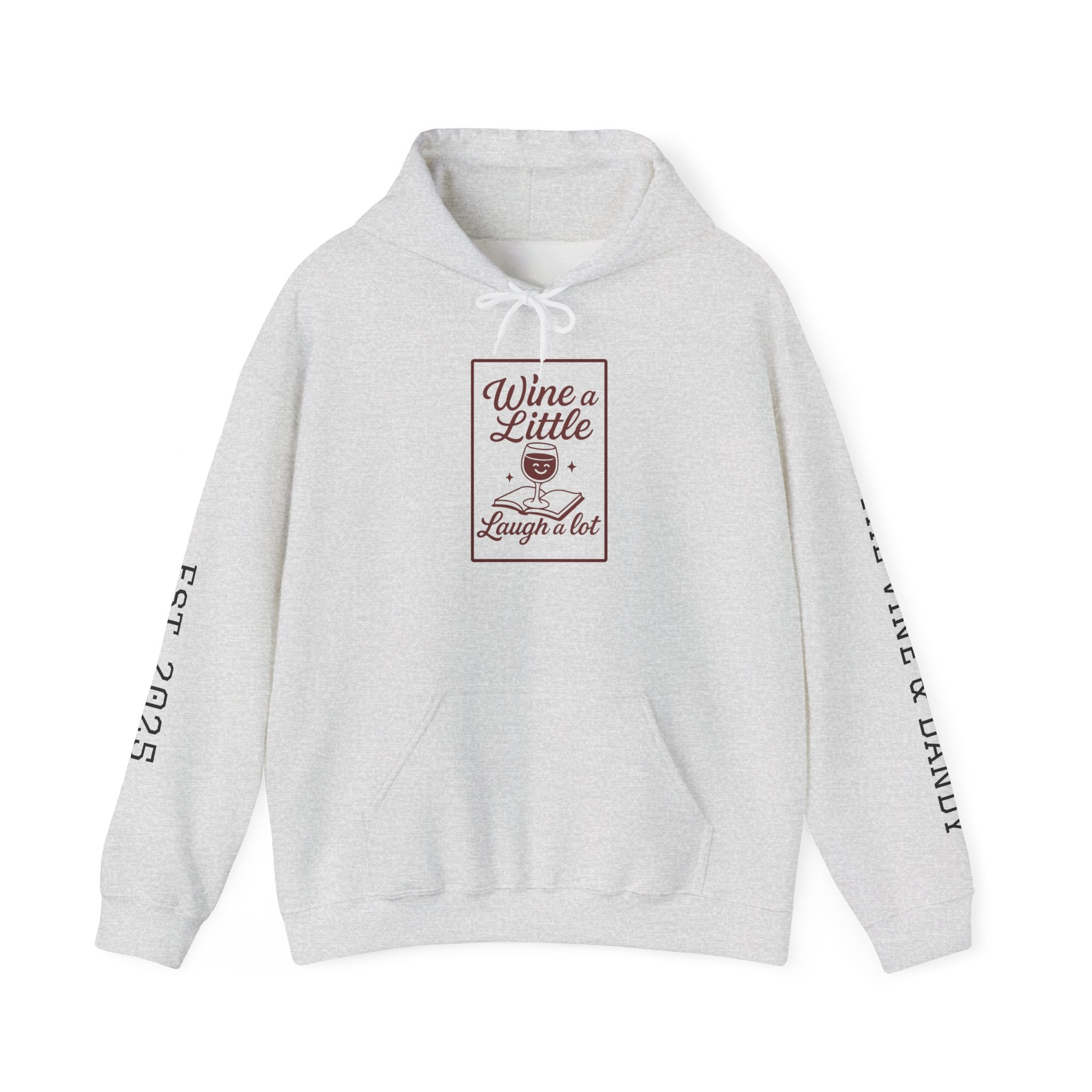 "Wine a Little, Laugh a Lot" Cozy Wine Lover Sweatshirt