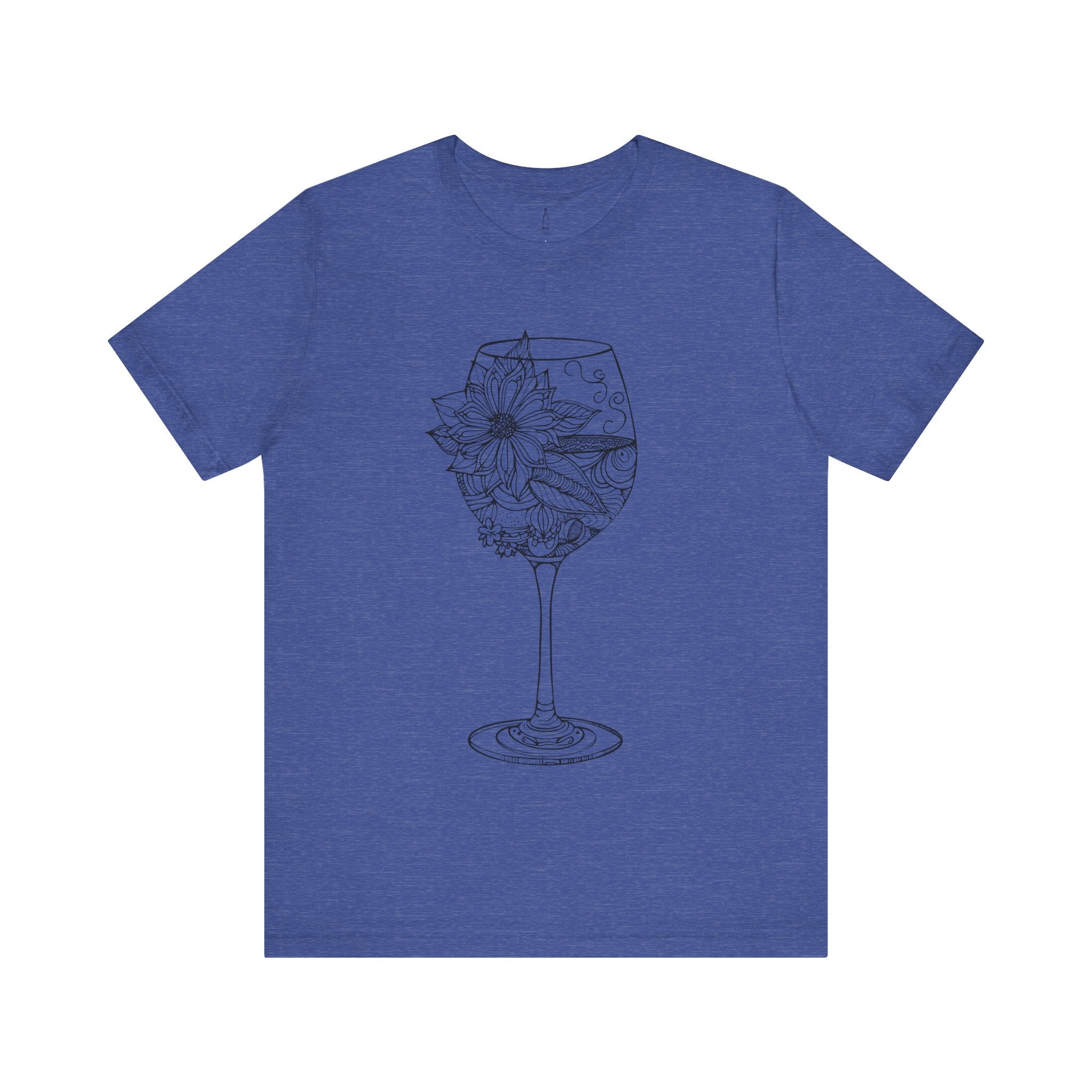 Floral Wine Glass Tee