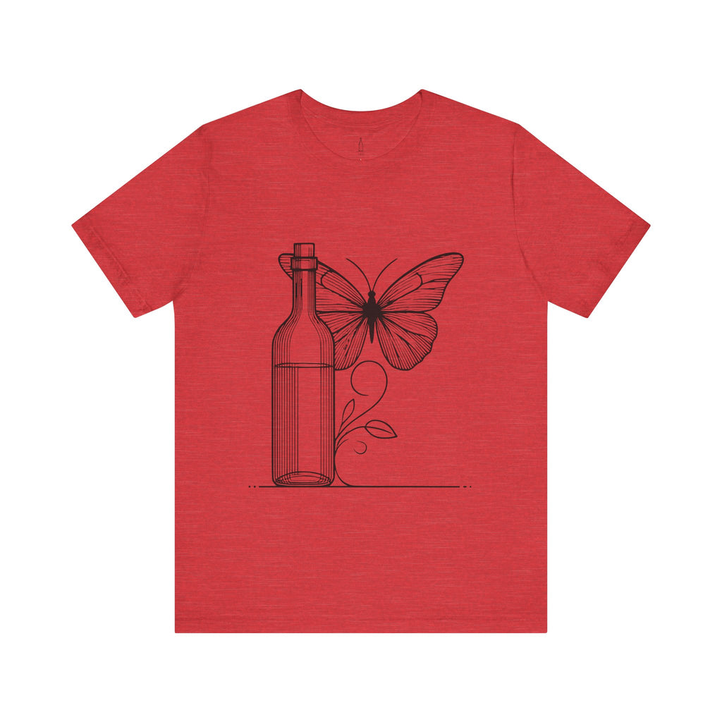 Butterfly and Wine Bottle Tee