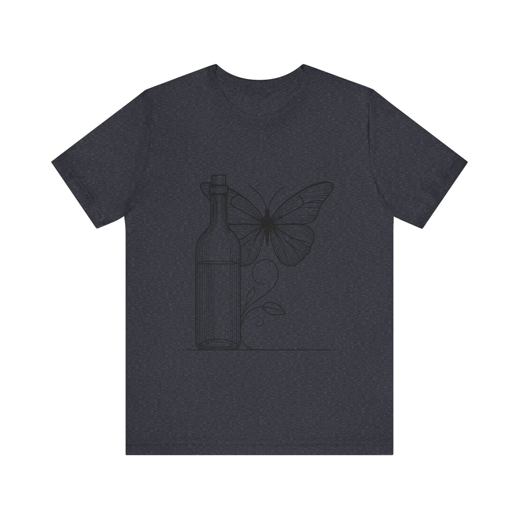 Butterfly and Wine Bottle Tee