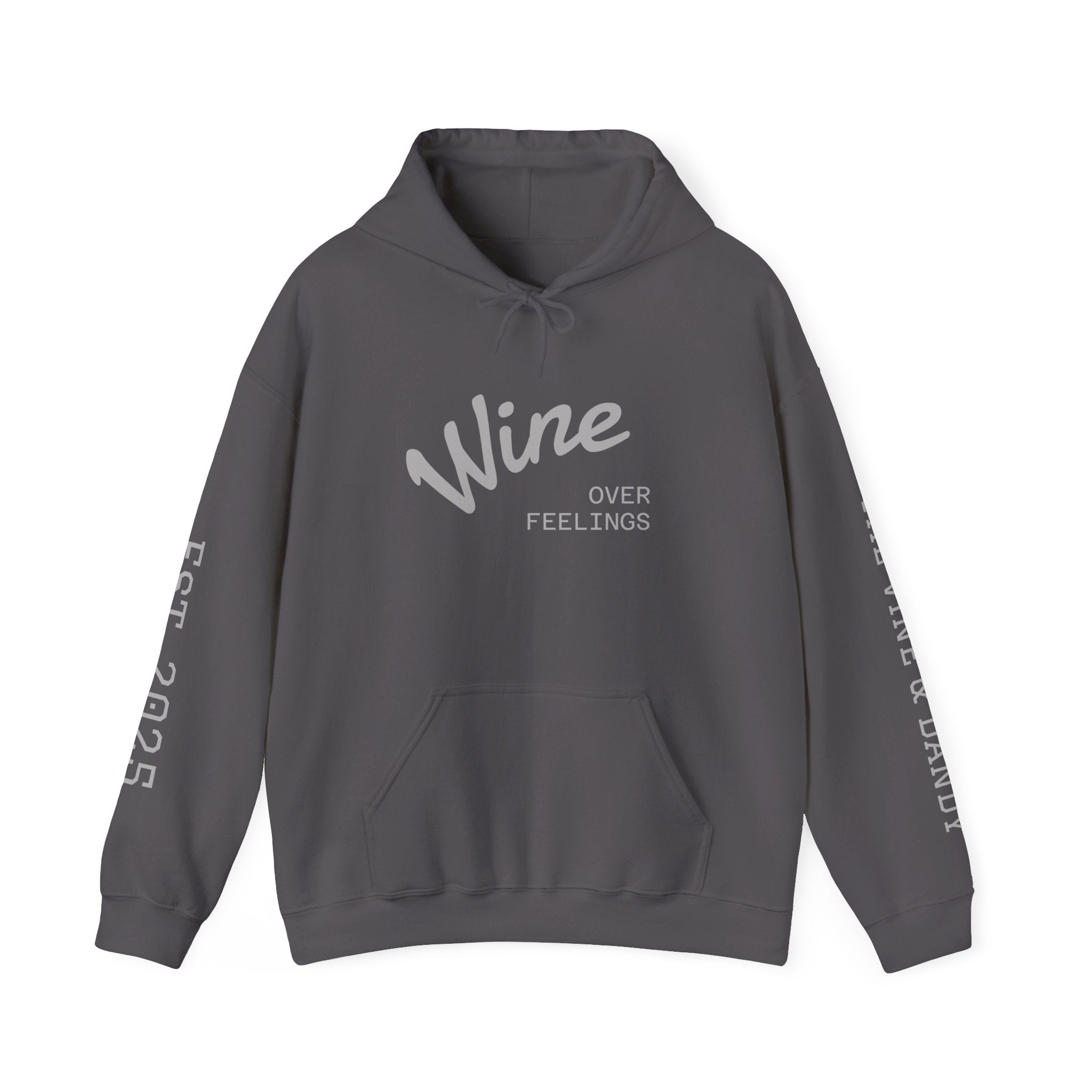 'Wine Over Feelings'  Heavy Blend™ Hooded Sweatshirt