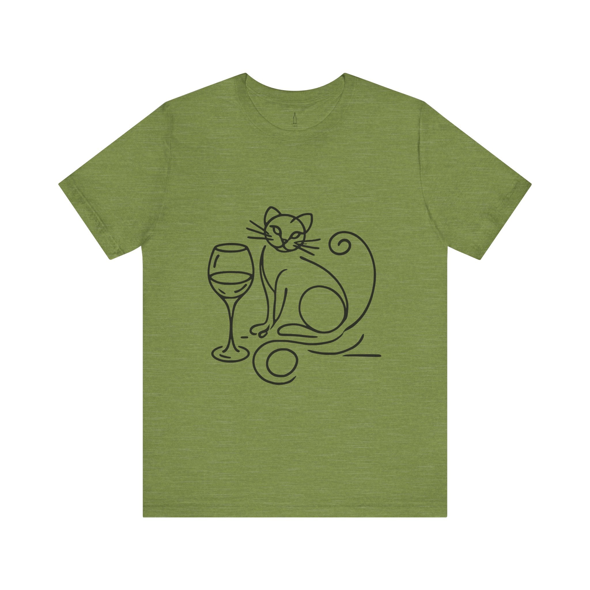Cat Wine Glass Tee