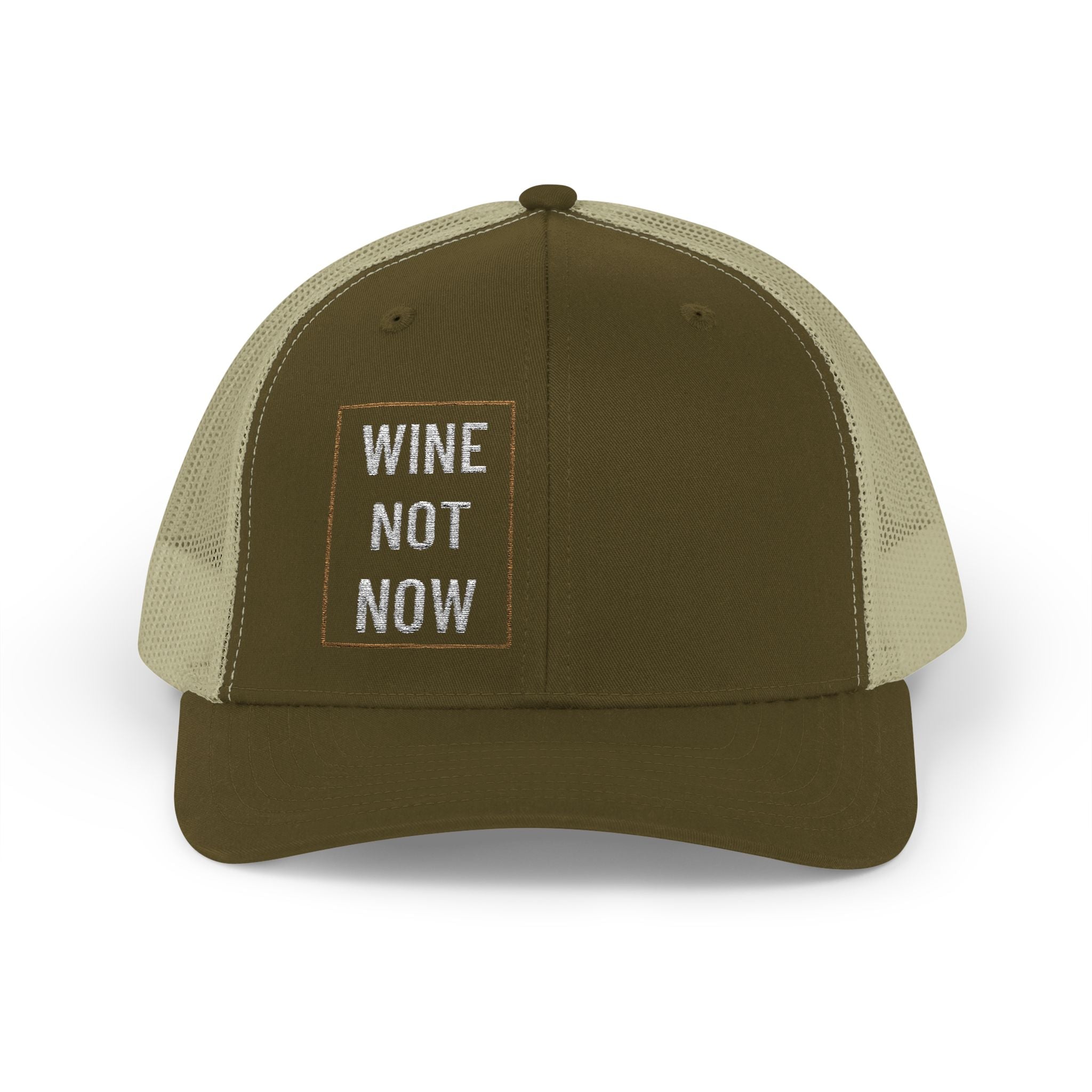 'Wine Not Now' - Embroidered Snapback