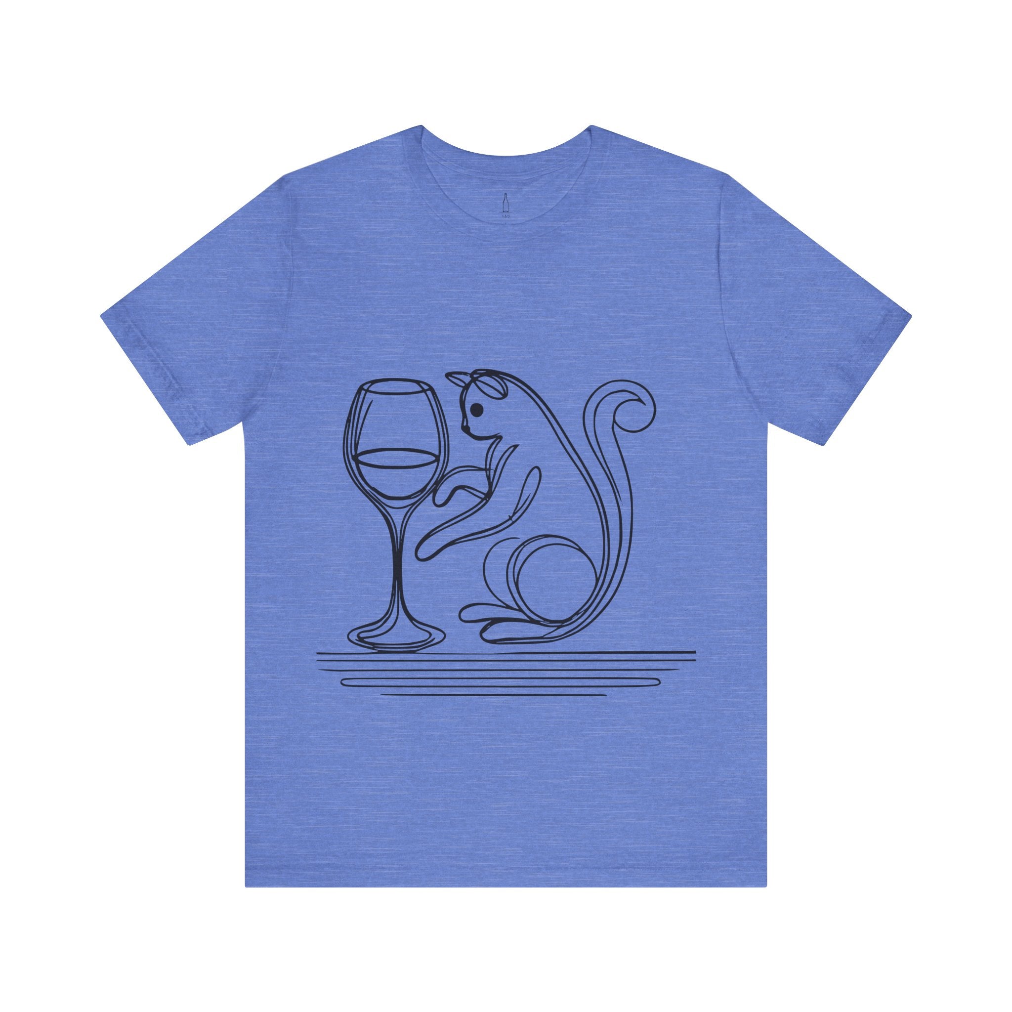 Cat and Wine Glass Tee