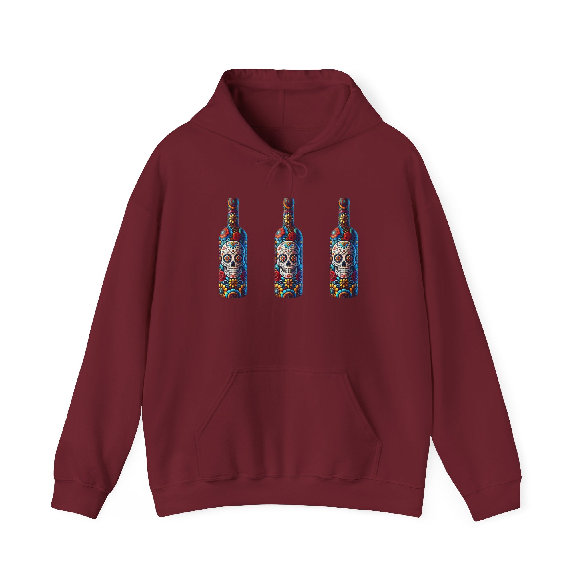 Sugar Skull x3 Hoodie - Heavy Blend Hooded Sweatshirt