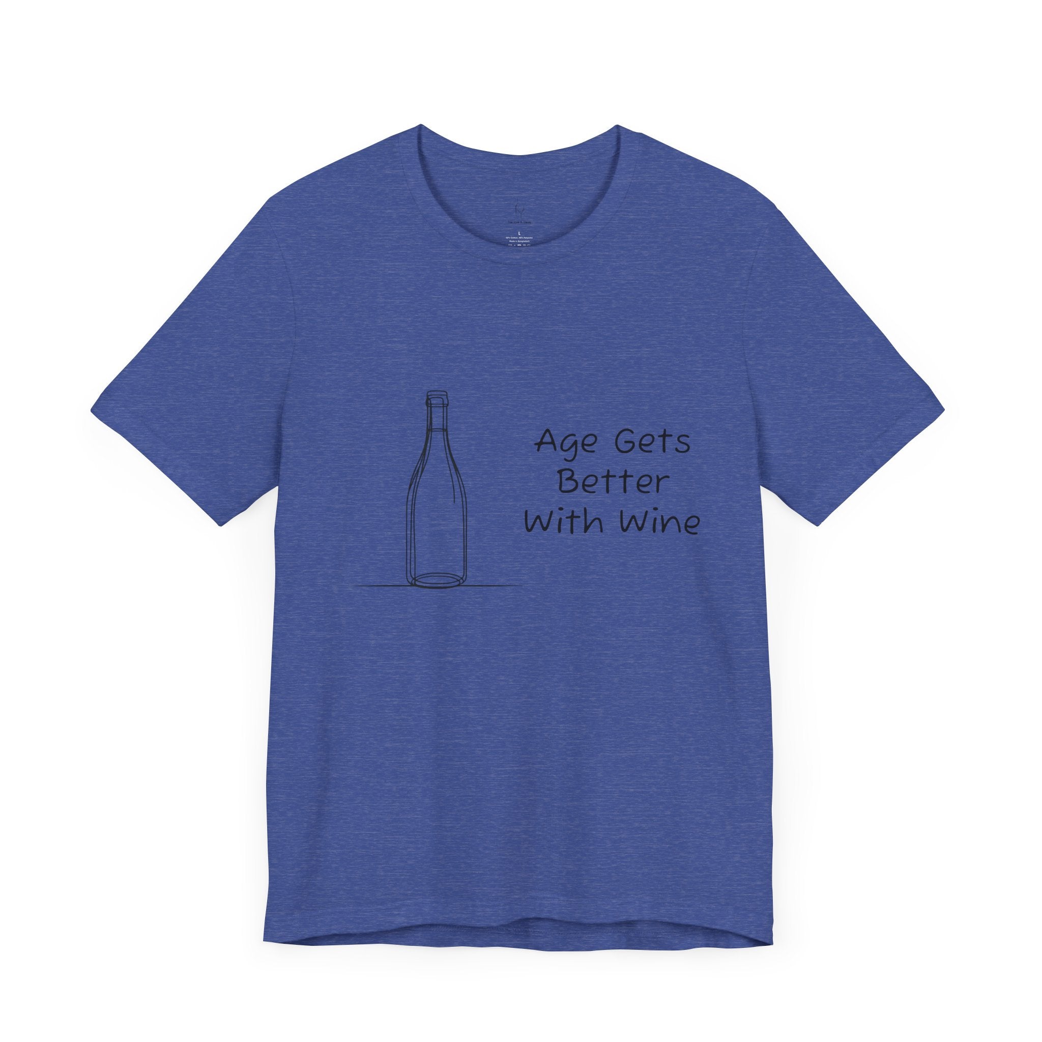 Age Gets Better With Wine Jersey Short Sleeve Tee