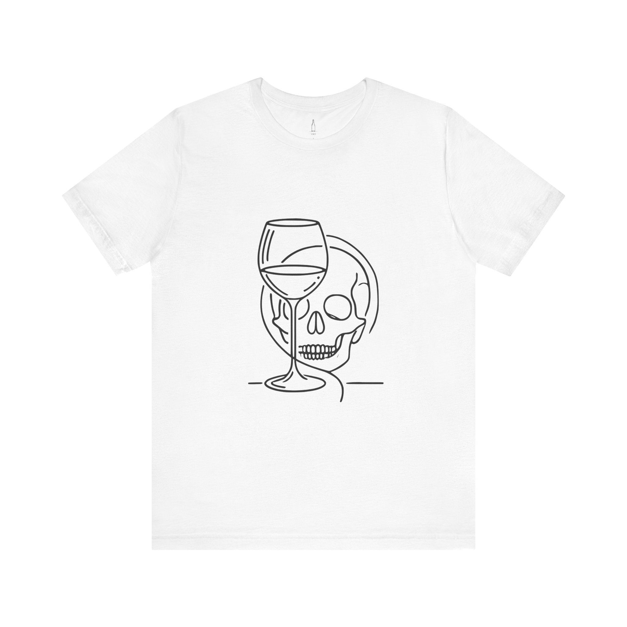 Skull Wine Glass Tee