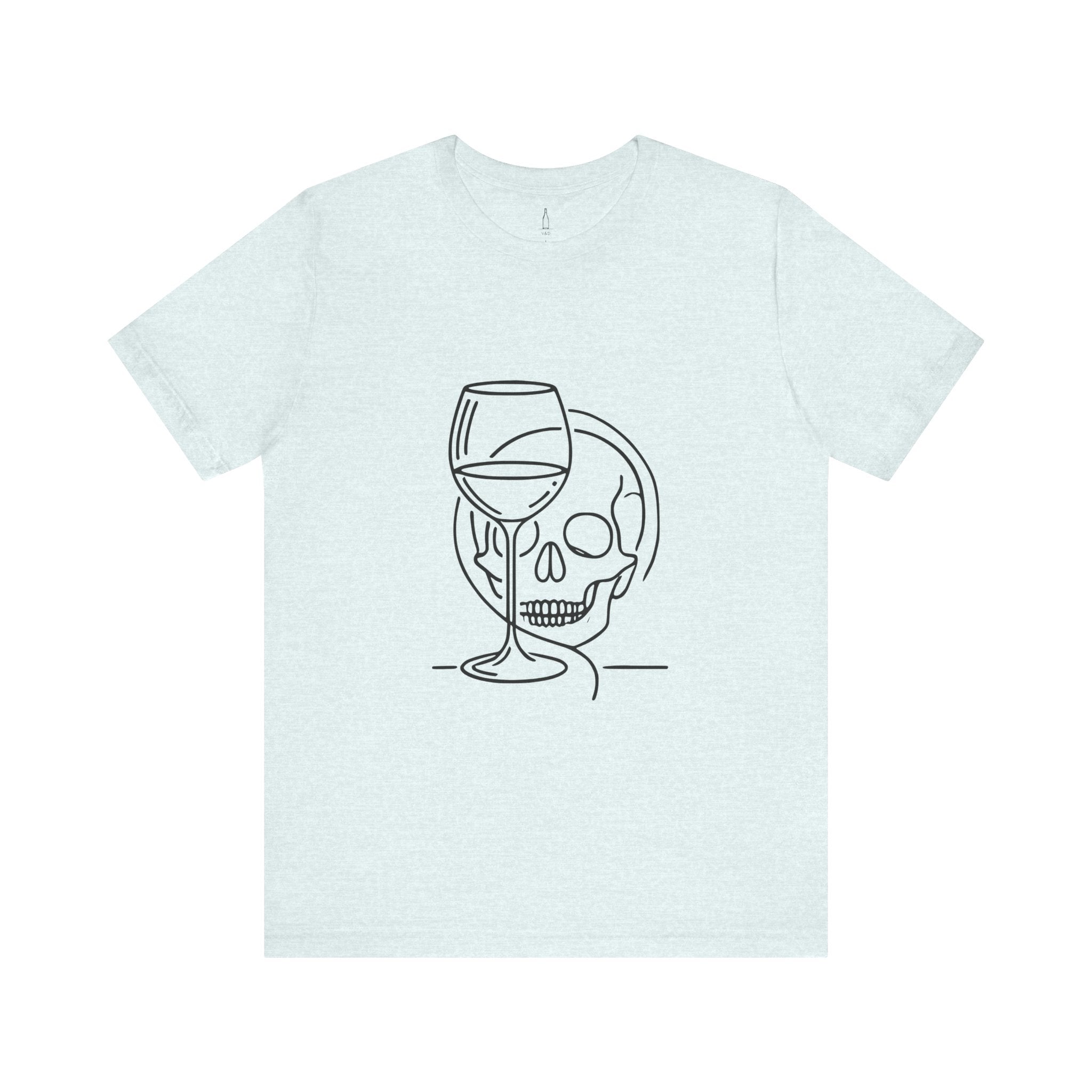 Skull Wine Glass Tee