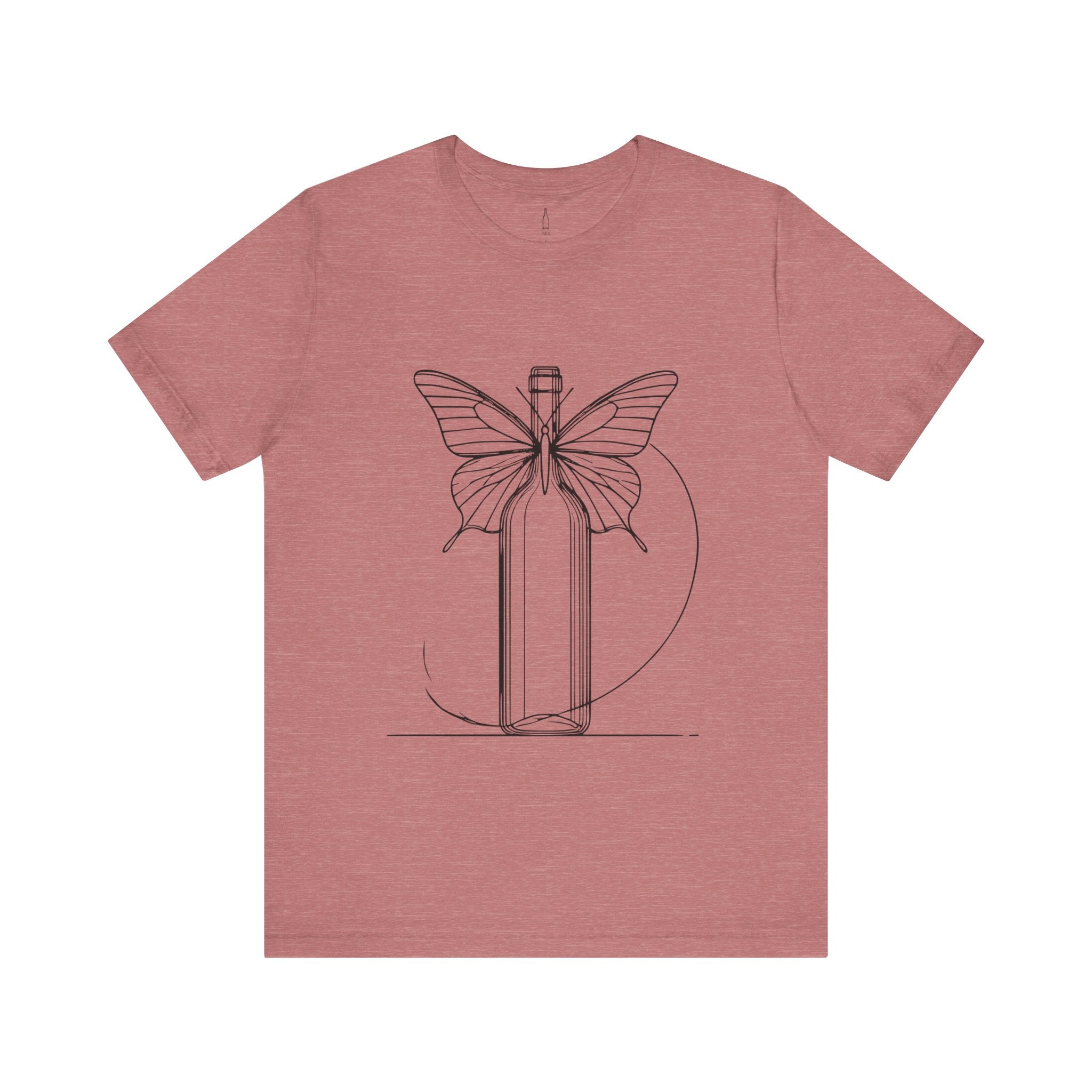 Butterfly And Wine Bottle Tee