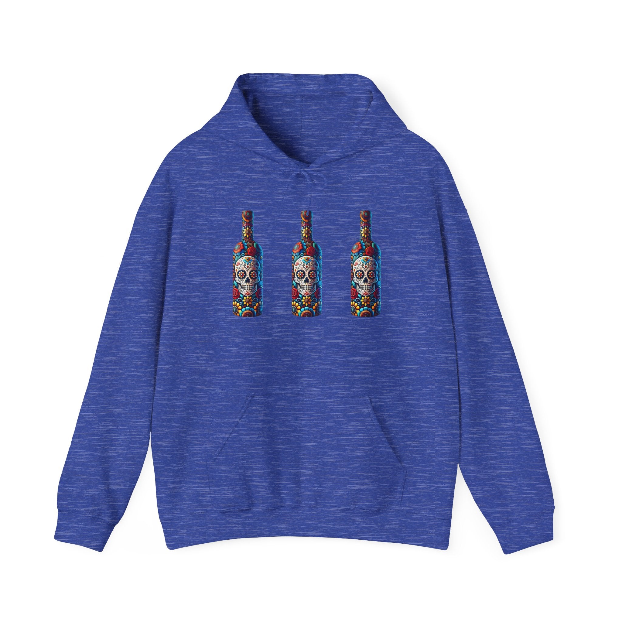 Sugar Skull x3 Hoodie - Heavy Blend Hooded Sweatshirt