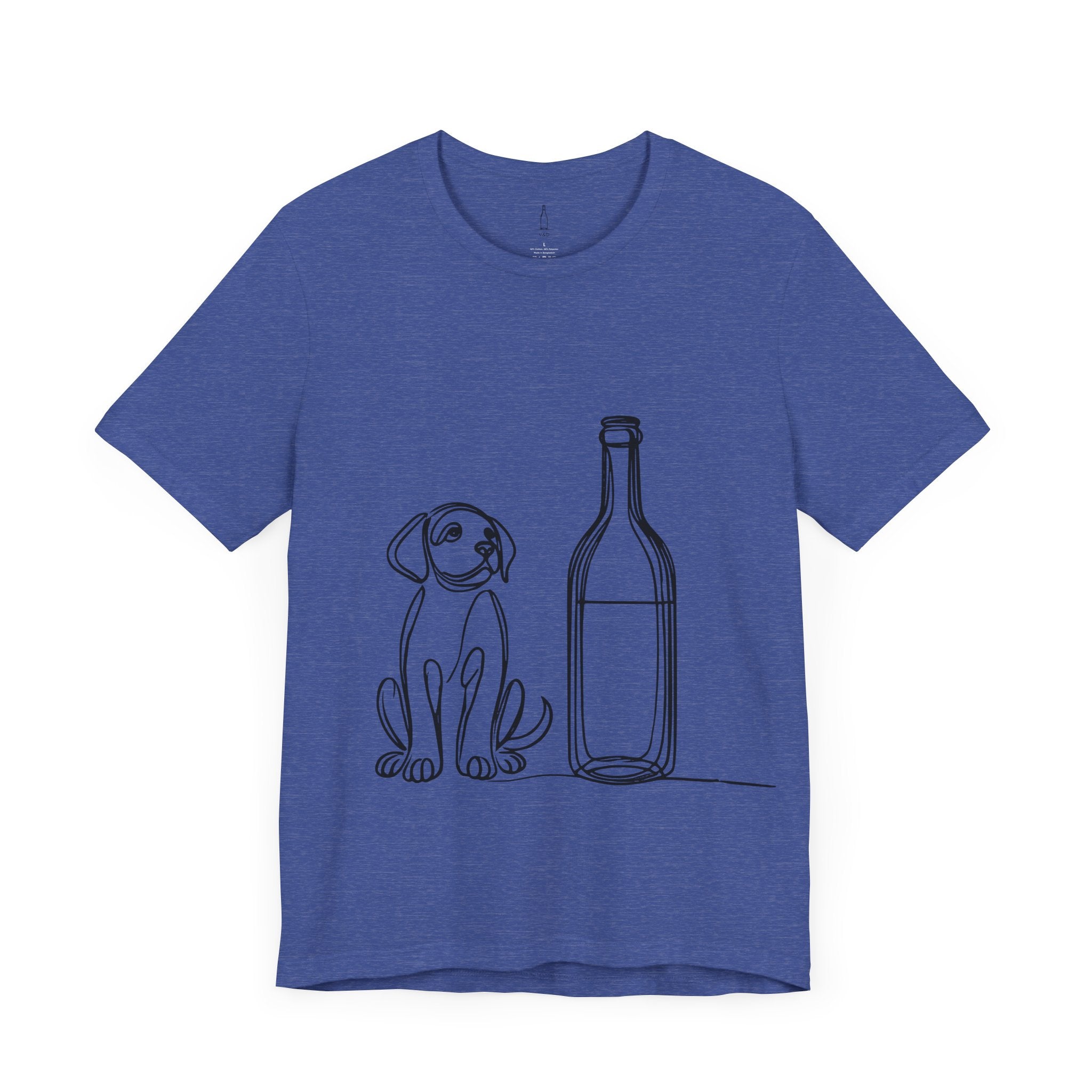 Wine Bottle Puppy Graphic Tee
