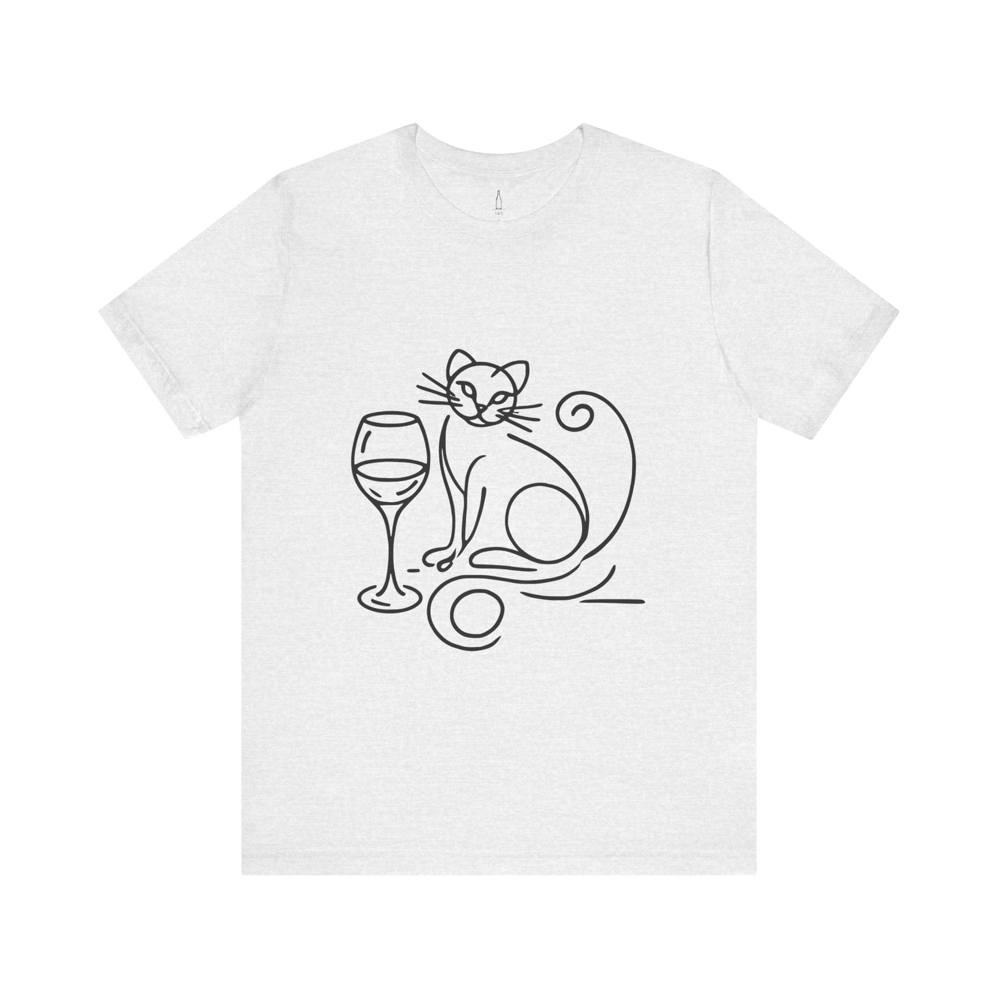 Cat Wine Glass Tee