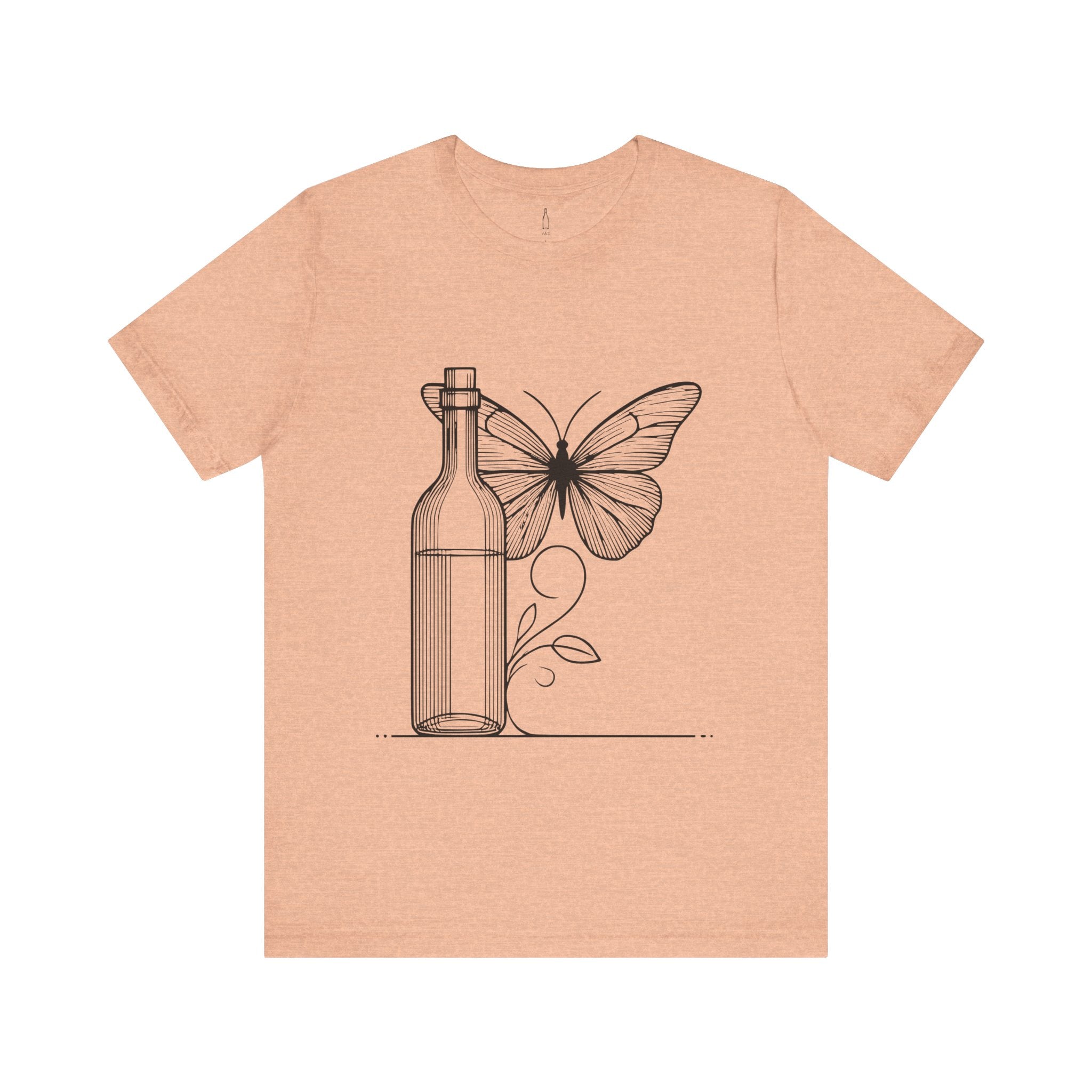 Butterfly and Wine Bottle Tee