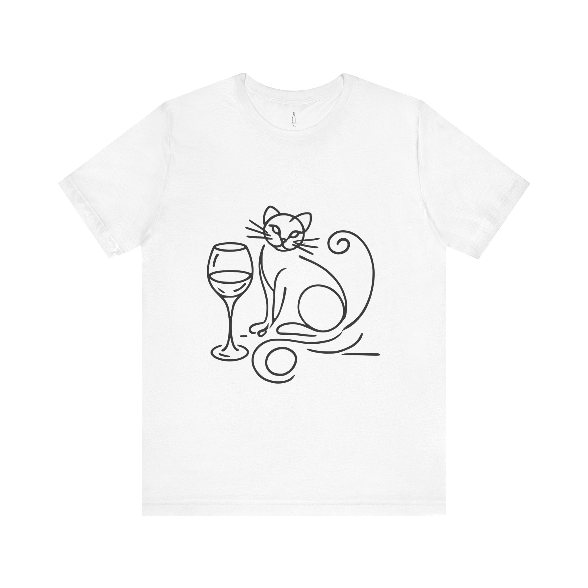 Cat Wine Glass Tee