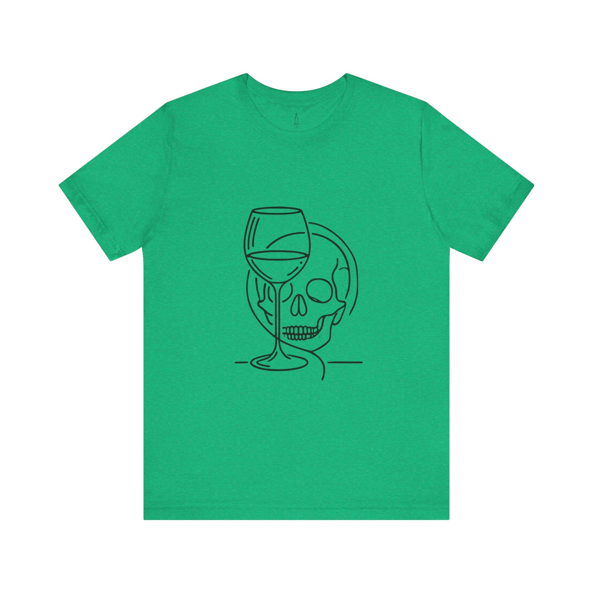 Skull Wine Glass Tee