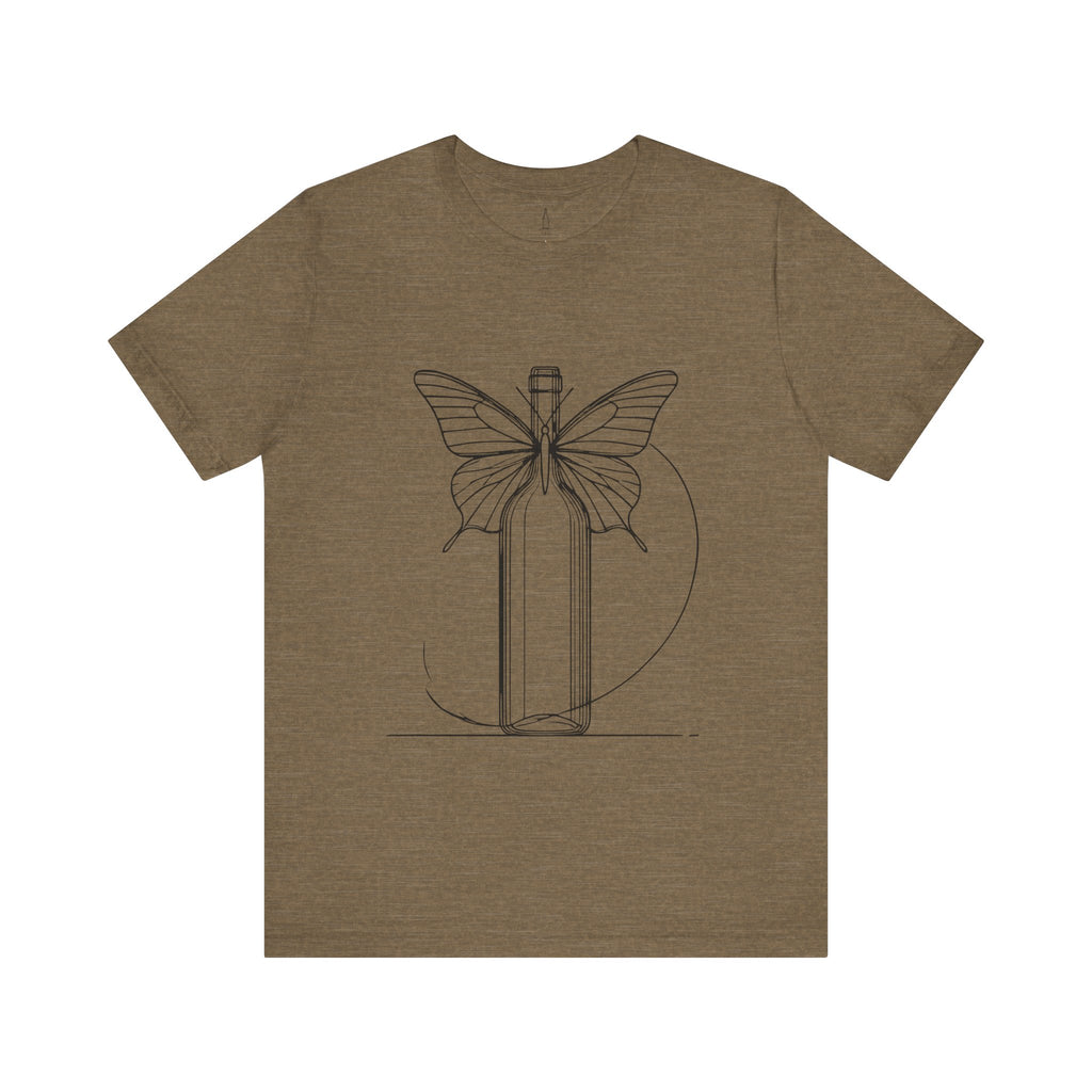 Butterfly And Wine Bottle Tee