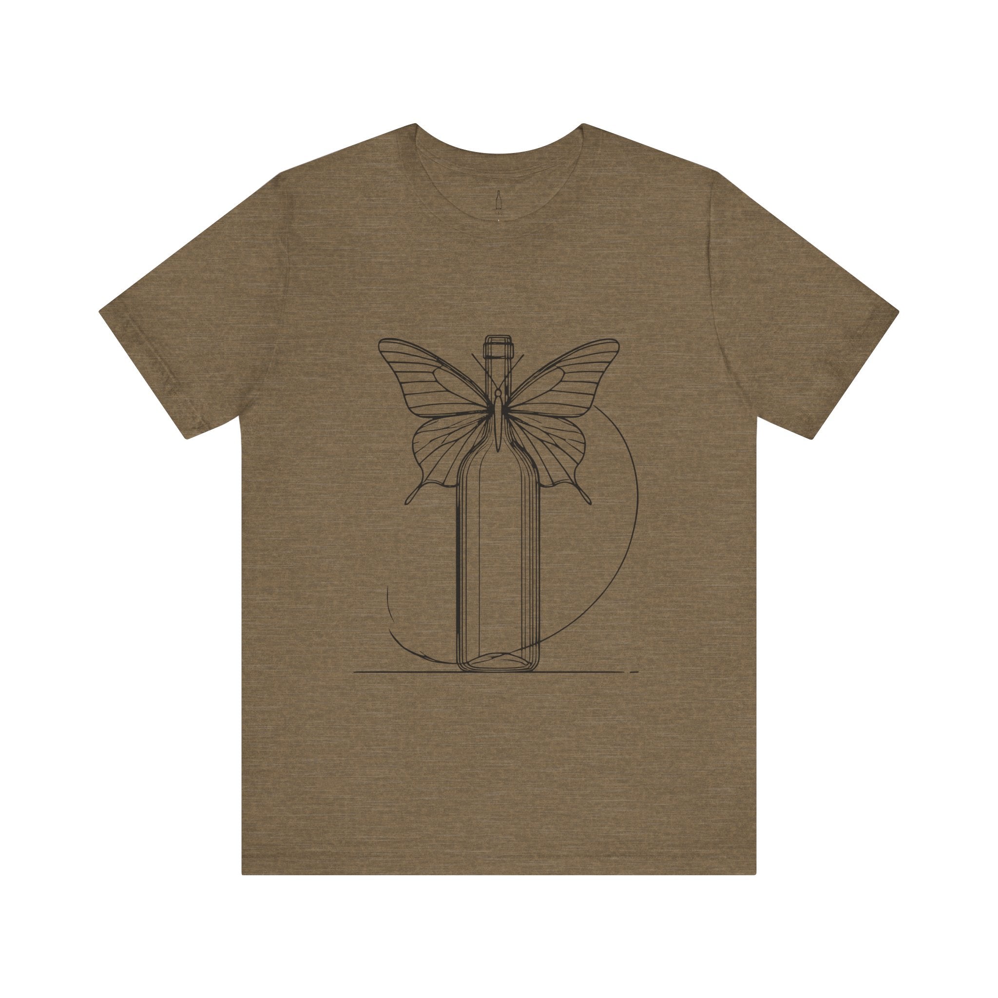 Butterfly And Wine Bottle Tee