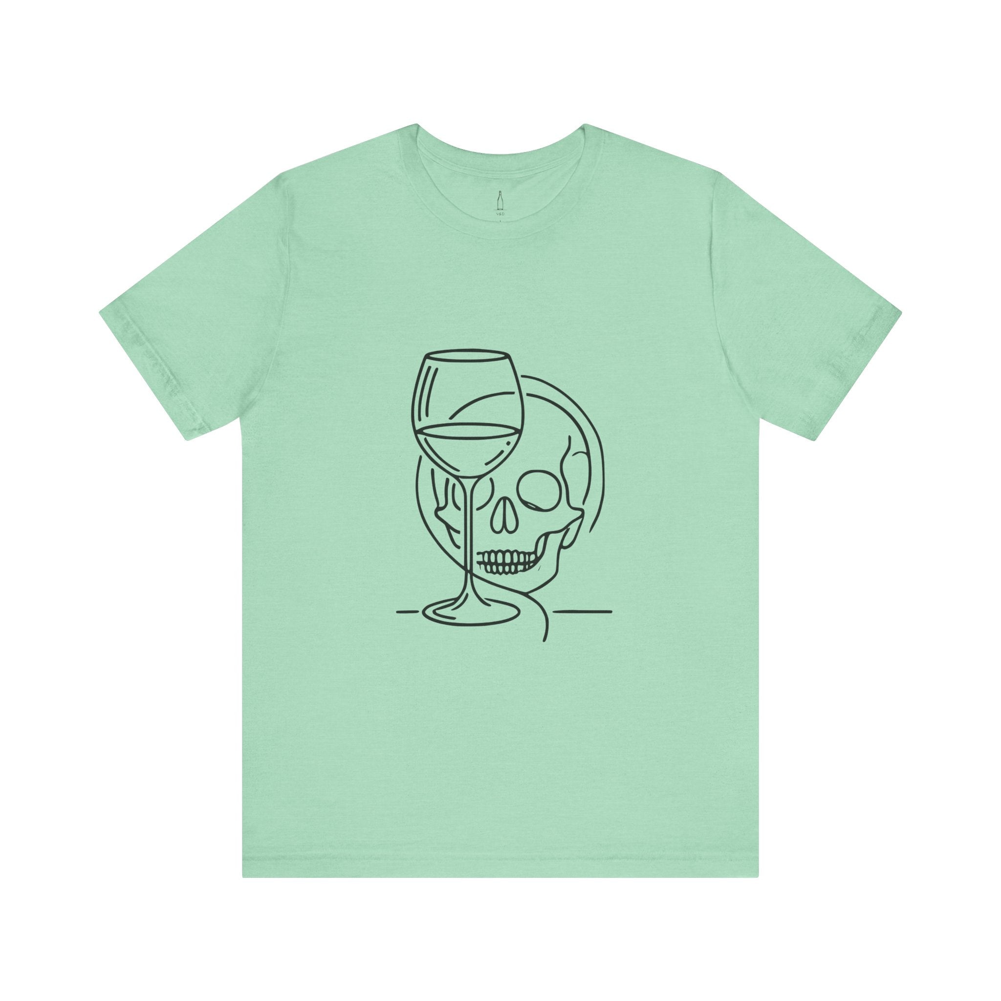 Skull Wine Glass Tee