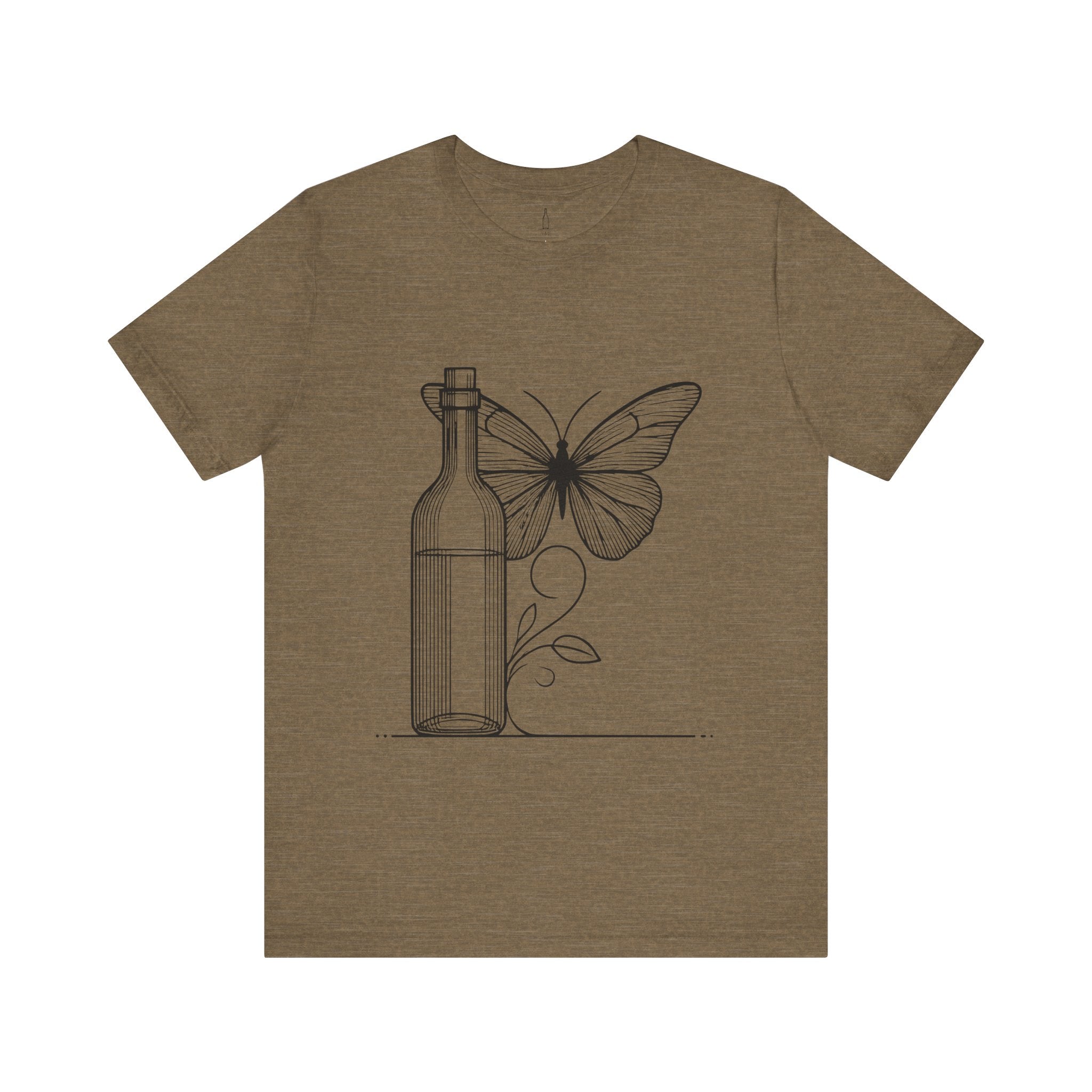 Butterfly and Wine Bottle Tee
