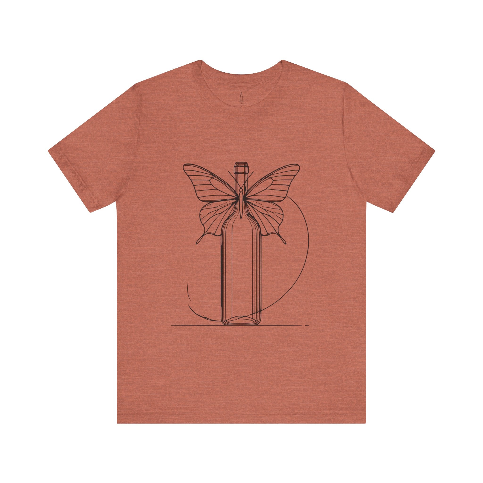 Butterfly And Wine Bottle Tee