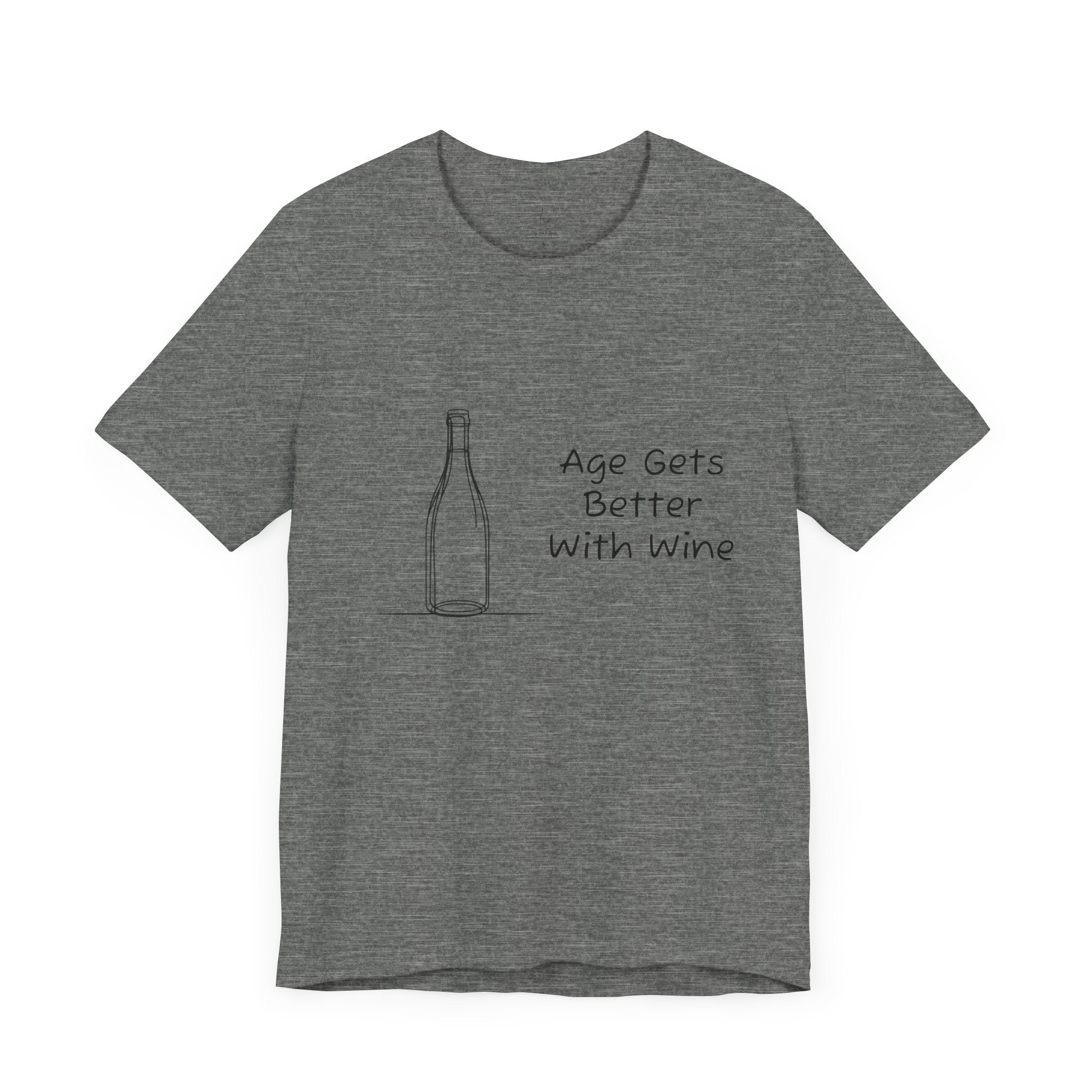 Age Gets Better With Wine Jersey Short Sleeve Tee